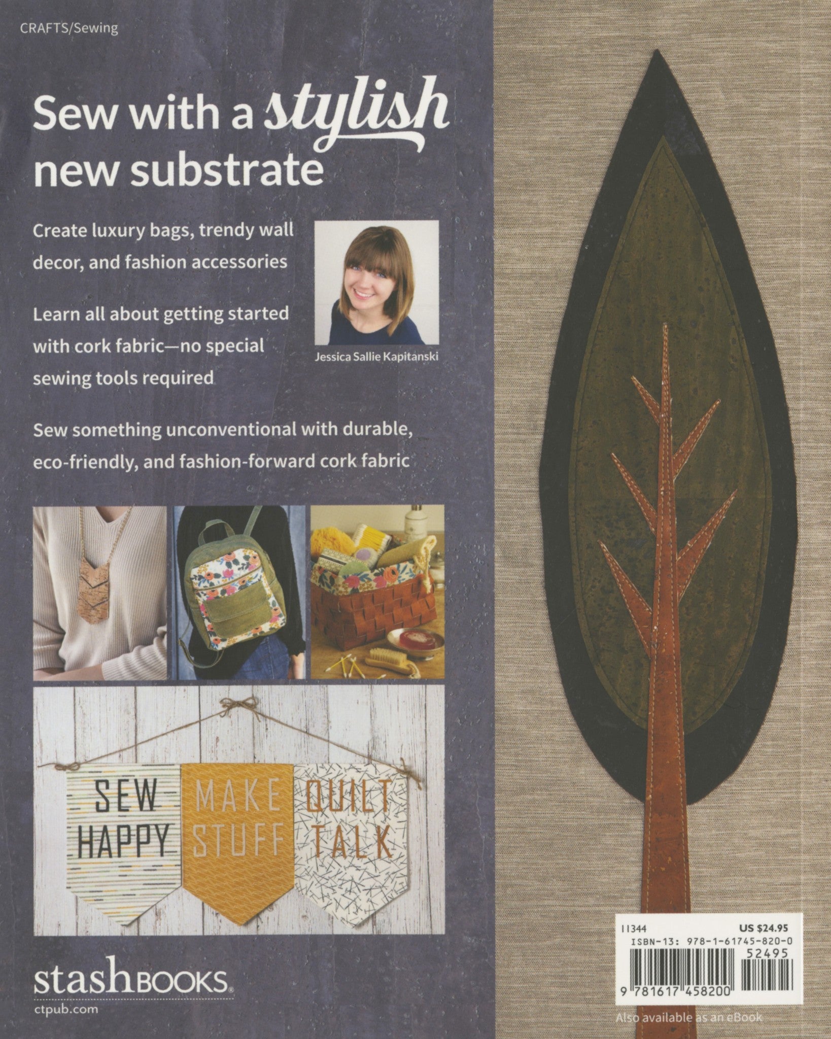 Create With Cork Fabric by Jessica Sallie Kapitanski for Stash Books