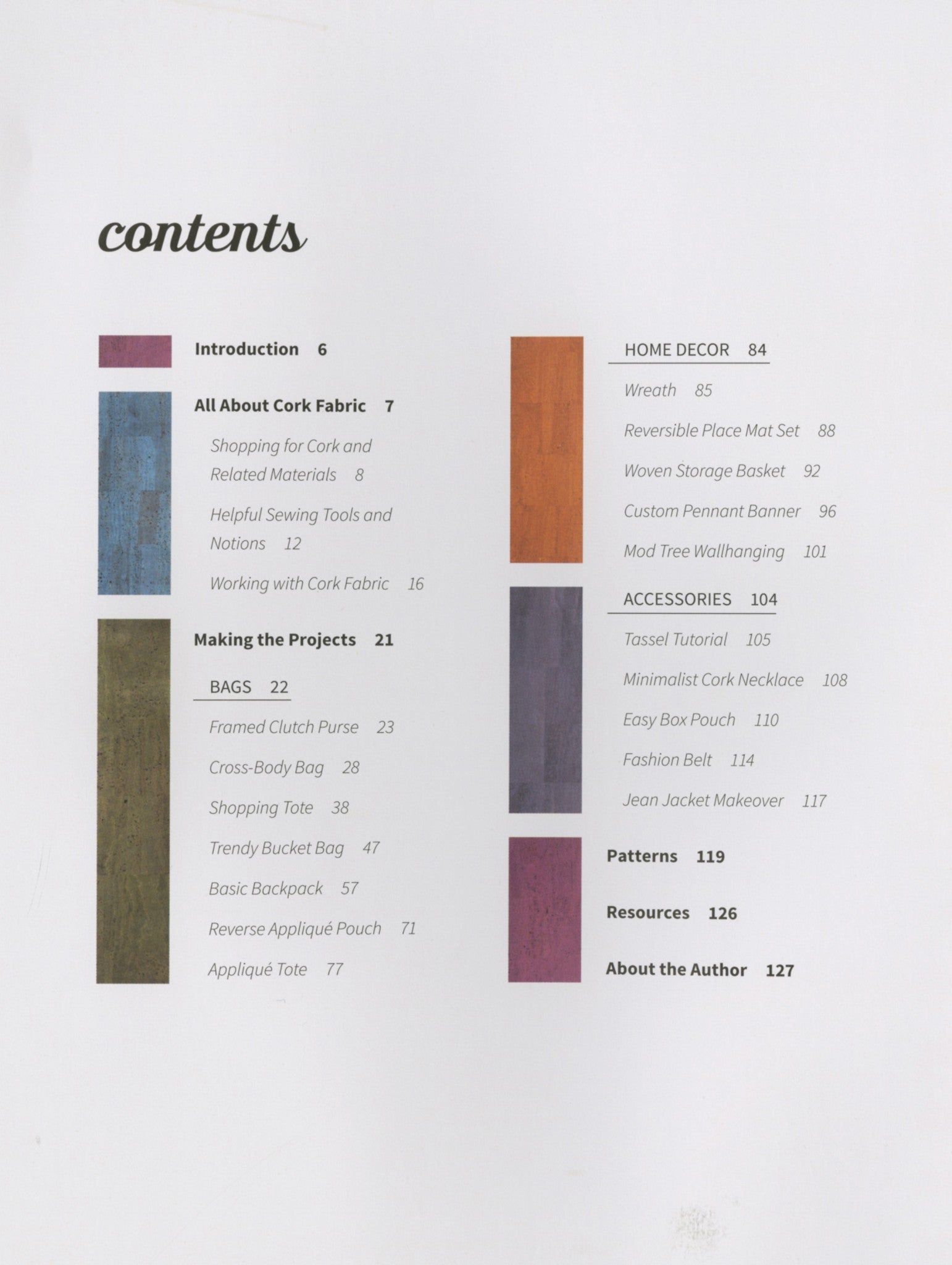 Create With Cork Fabric by Jessica Sallie Kapitanski for Stash Books