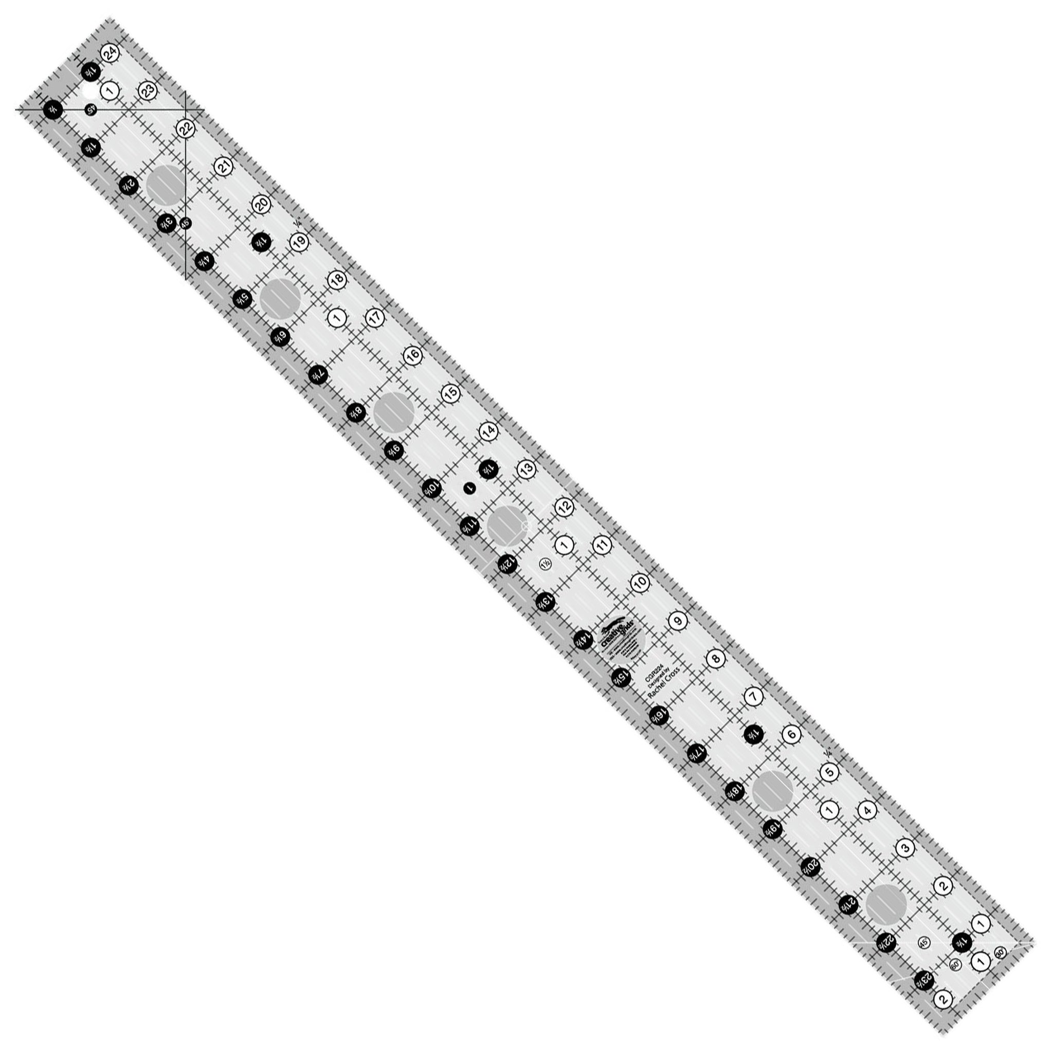 Creative Grids Quilting Ruler 2 1/2 Inch X 24 1/2 Inch (CGR224)