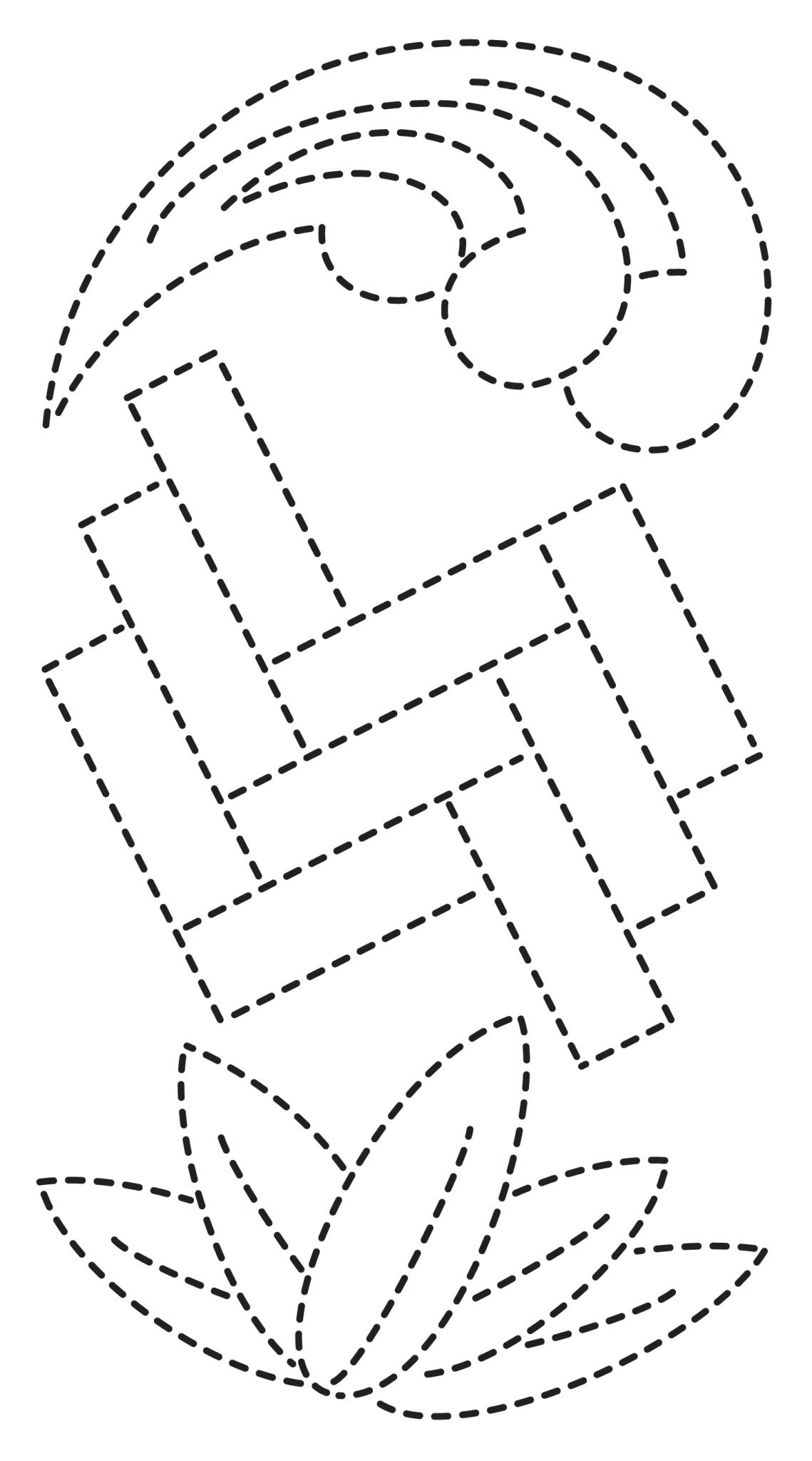 Sashiko Stencils 2 Crests Borders Classic Motifs by Sylvia Pippen for C & T Publishing