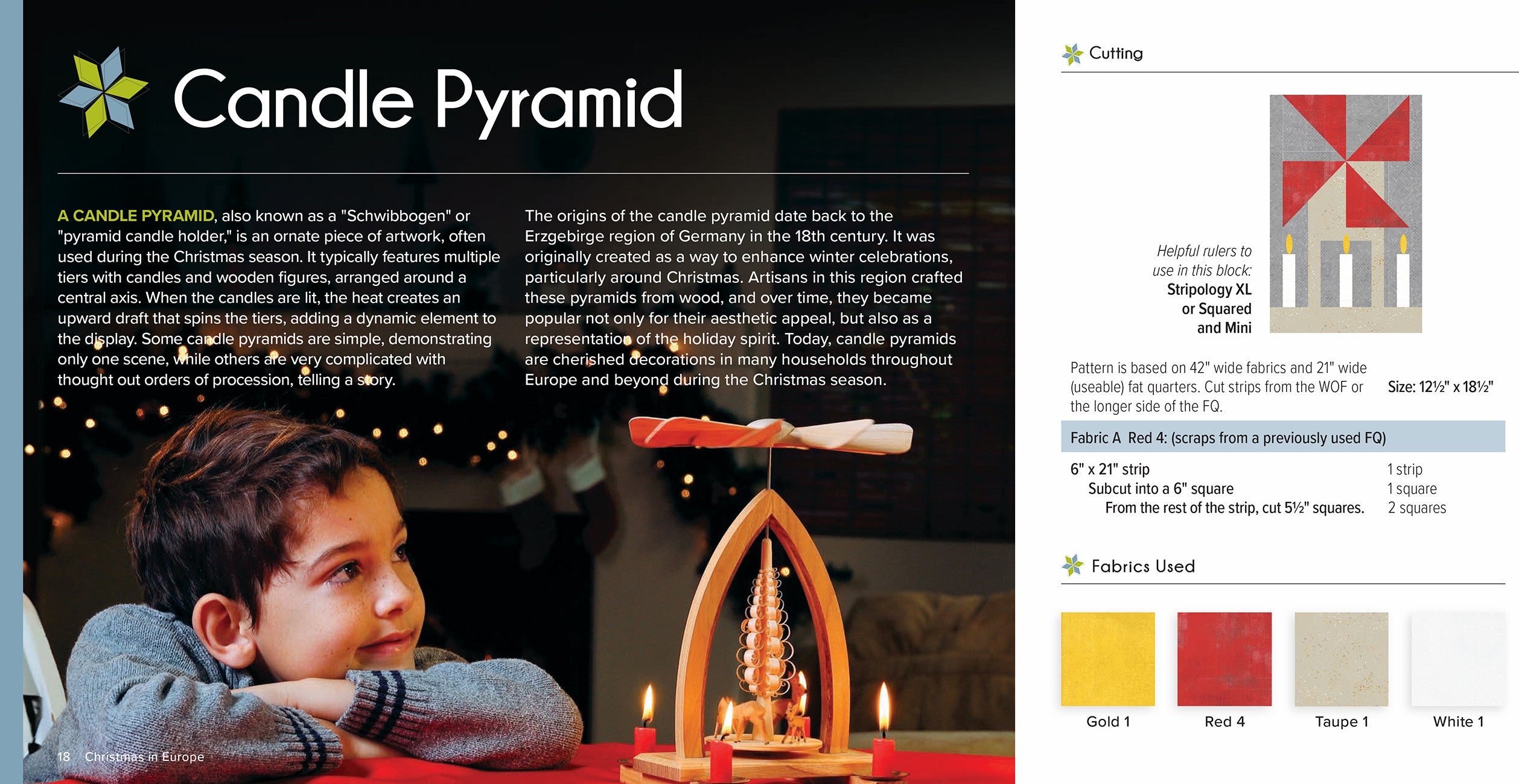 Christmas In Europe Quilt Pattern Book by Gudrun Erla of G.E. Designs