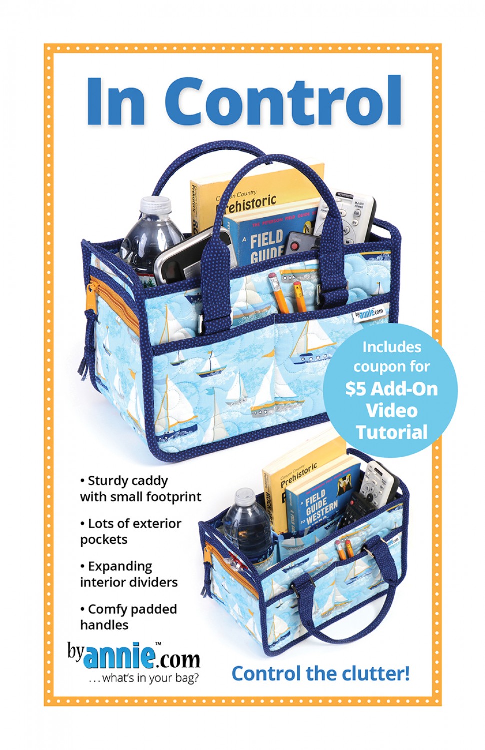 In Control Caddy Bag Sewing Pattern by Annie Unrein for ByAnnie