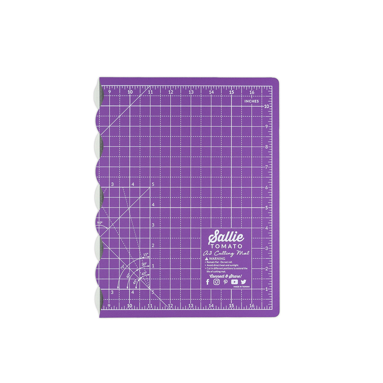 Purple A3 17in x 11in Foldable Cutting Mat from Sallie Tomato