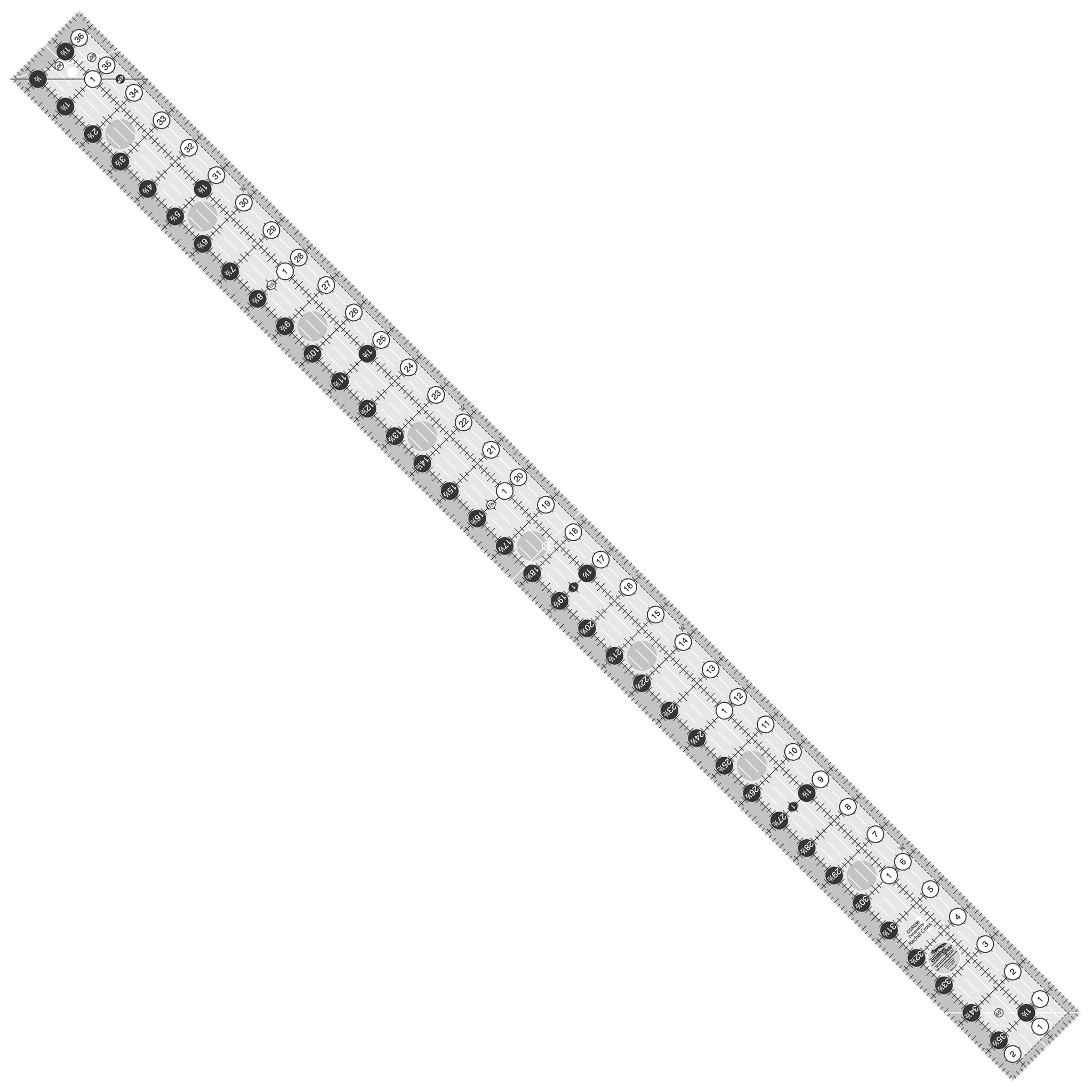 Creative Grids 2-1/2-Inch X 36-1/2-Inch Yardstick Quilt Ruler (CGR236)
