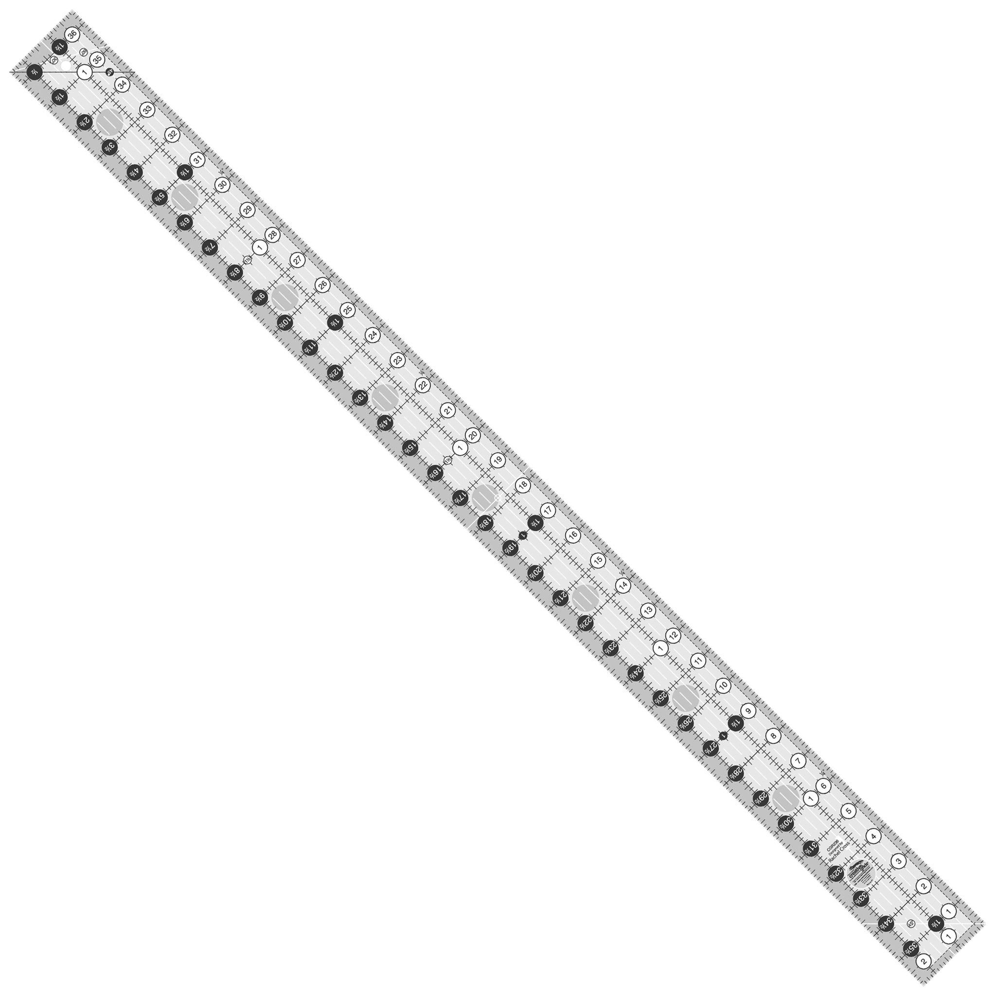 Creative Grids 2-1/2-Inch X 36-1/2-Inch Yardstick Quilt Ruler (CGR236)