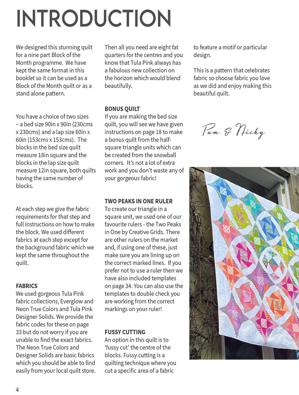 Bedazzled Pattern Booklet by Pam and Nicky Lintott for Quilt Room