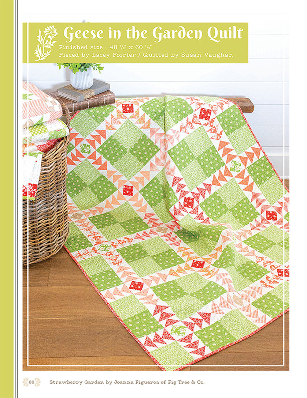 Strawberry Garden Quilt Pattern Book by Joanna Figueroa for It's Sew Emma
