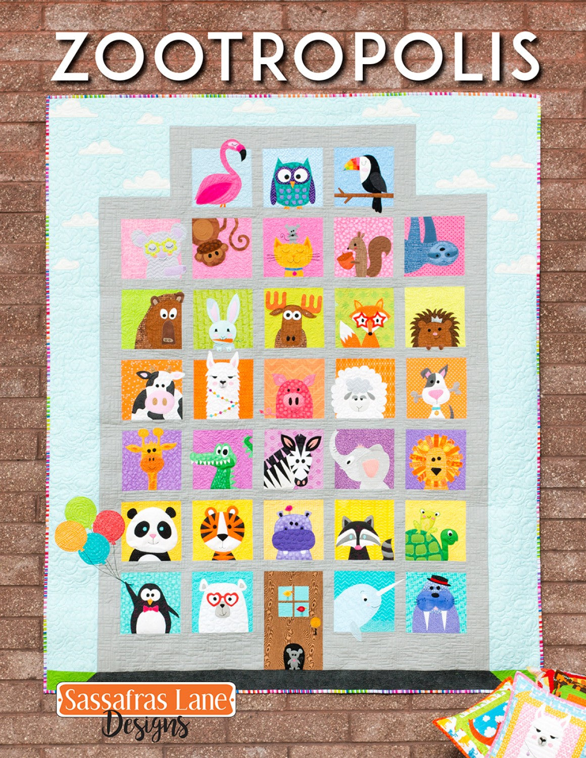 Zootropolis Applique Quilt Pattern Book by Sassafras Lane Designs - Dings & Dents