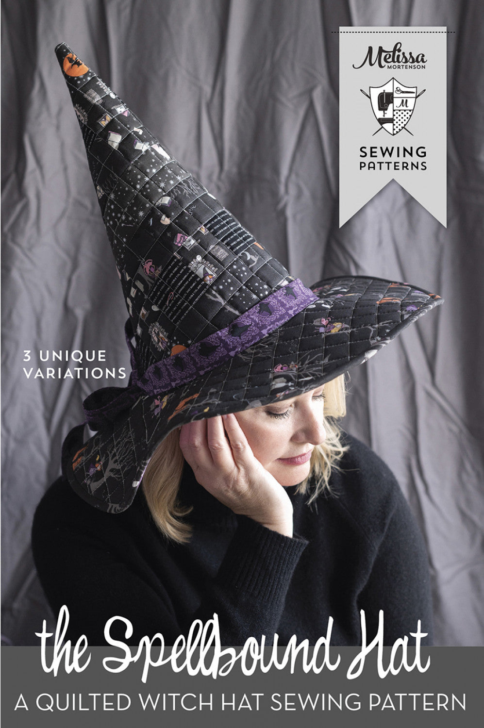 Spellbound Quilted Witch Hat Sewing Pattern by Melissa Mortenson