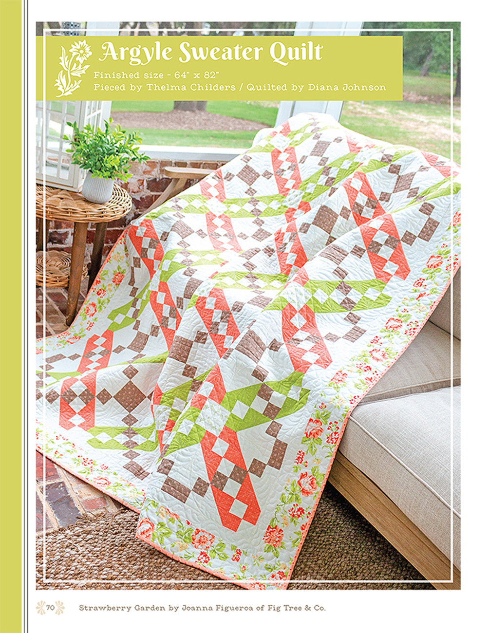 Strawberry Garden Quilt Pattern Book by Joanna Figueroa for It's Sew Emma
