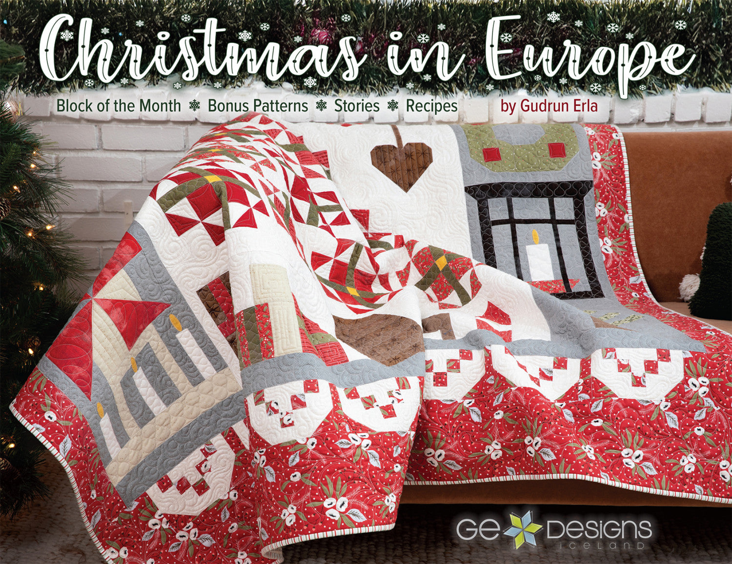 Christmas In Europe Quilt Pattern Book by Gudrun Erla of G.E. Designs