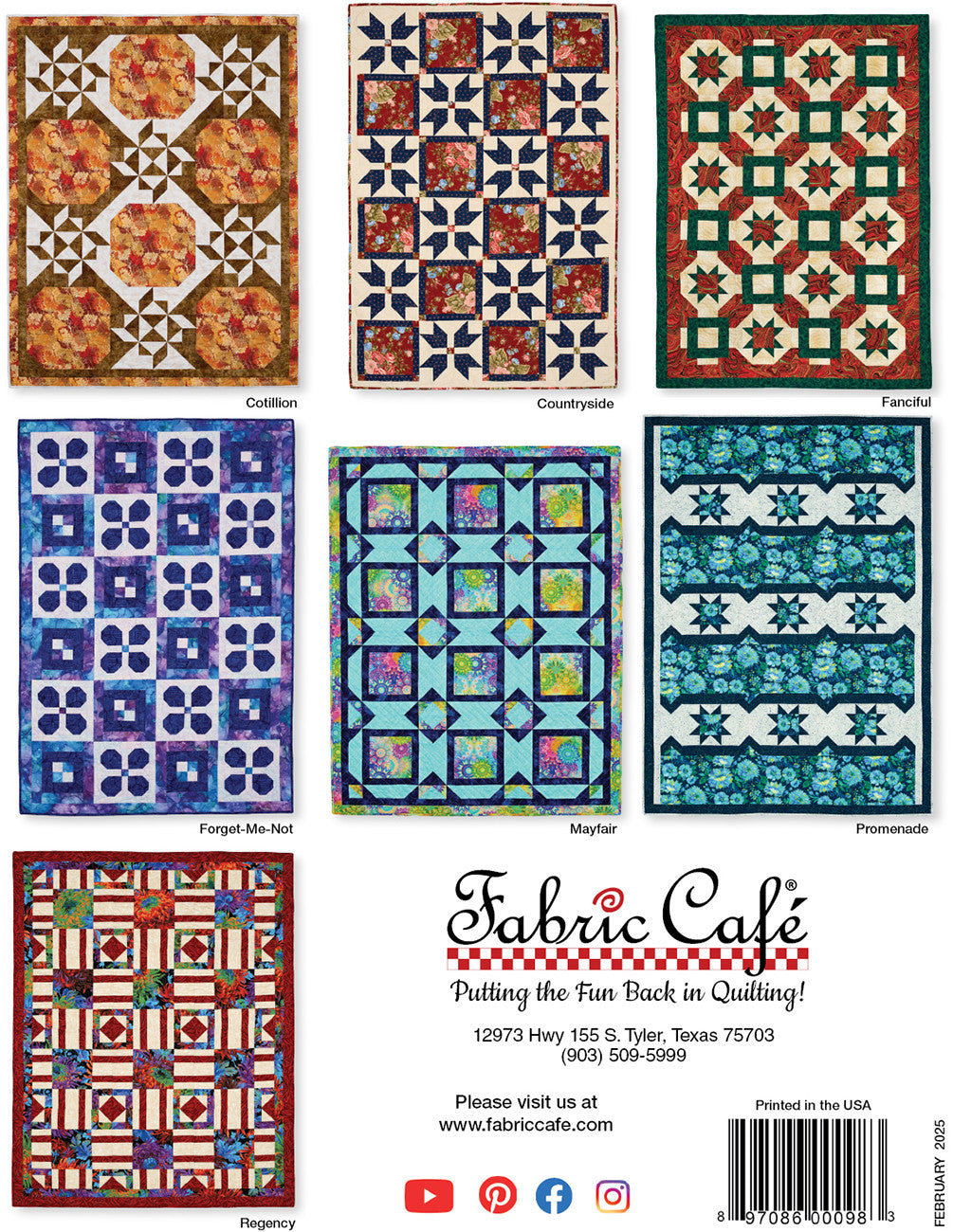Make It Home with 3 Yard Quilts Pattern Book By Fran Morgan for Fabric Cafe