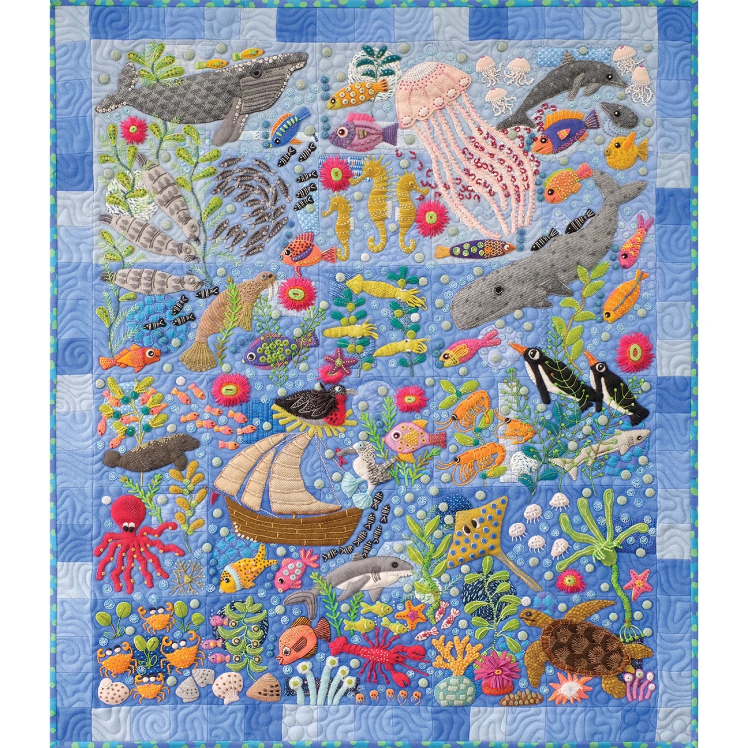 Trade Winds - Applique, Embroidery, and Quilt Pattern Book by Sue Spargo of Folk Art Quilts