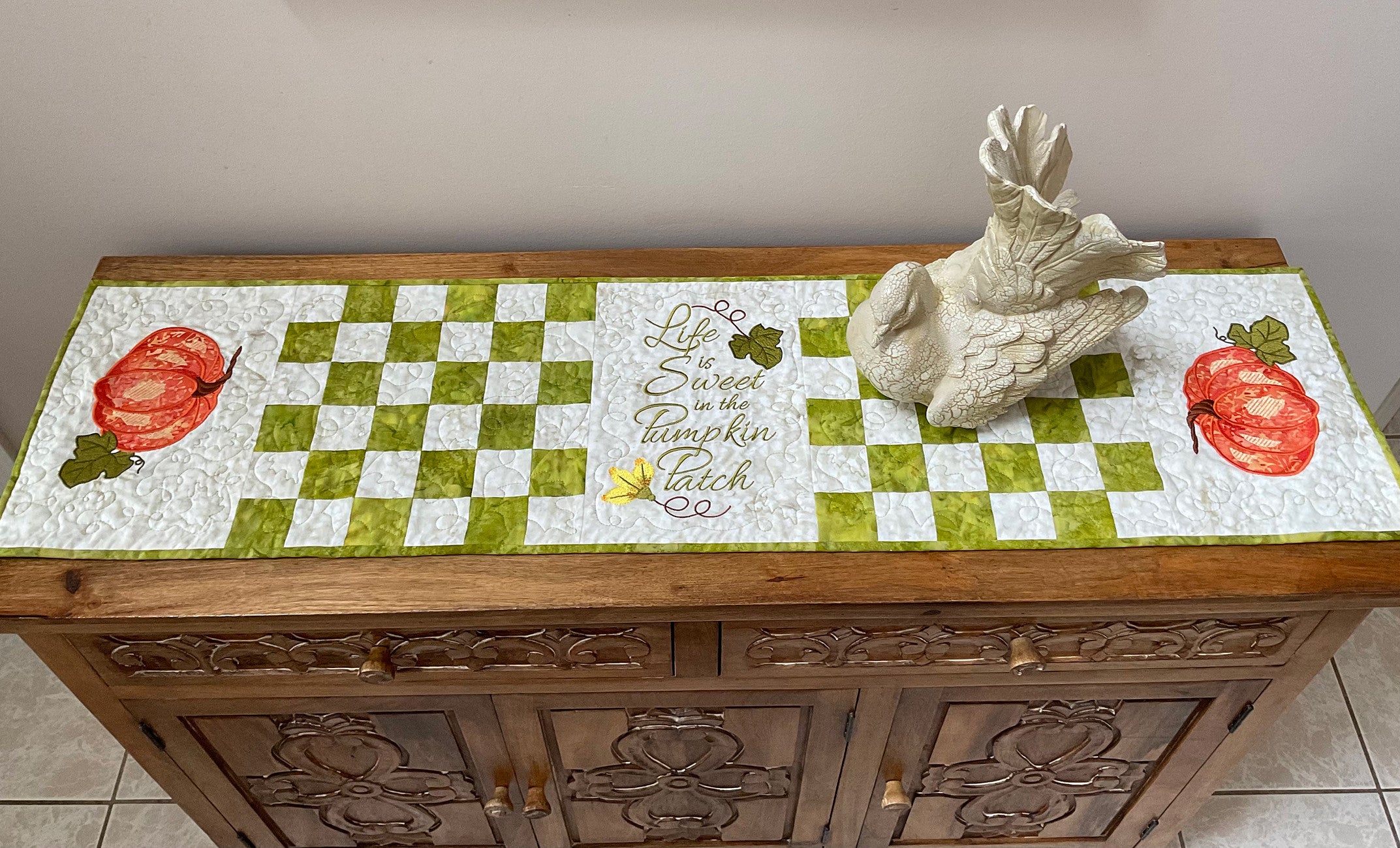 Mrs. Blossom's Pumpkin Patch Quilt Pattern by Christine Connor for Amelie Scott Designs