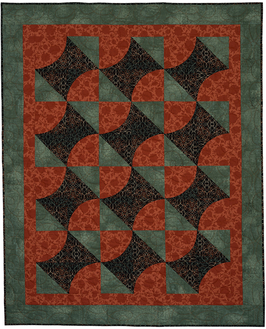 Curve Appeal with 3-Yard Quilts by Max Cox for Fabric Cafe