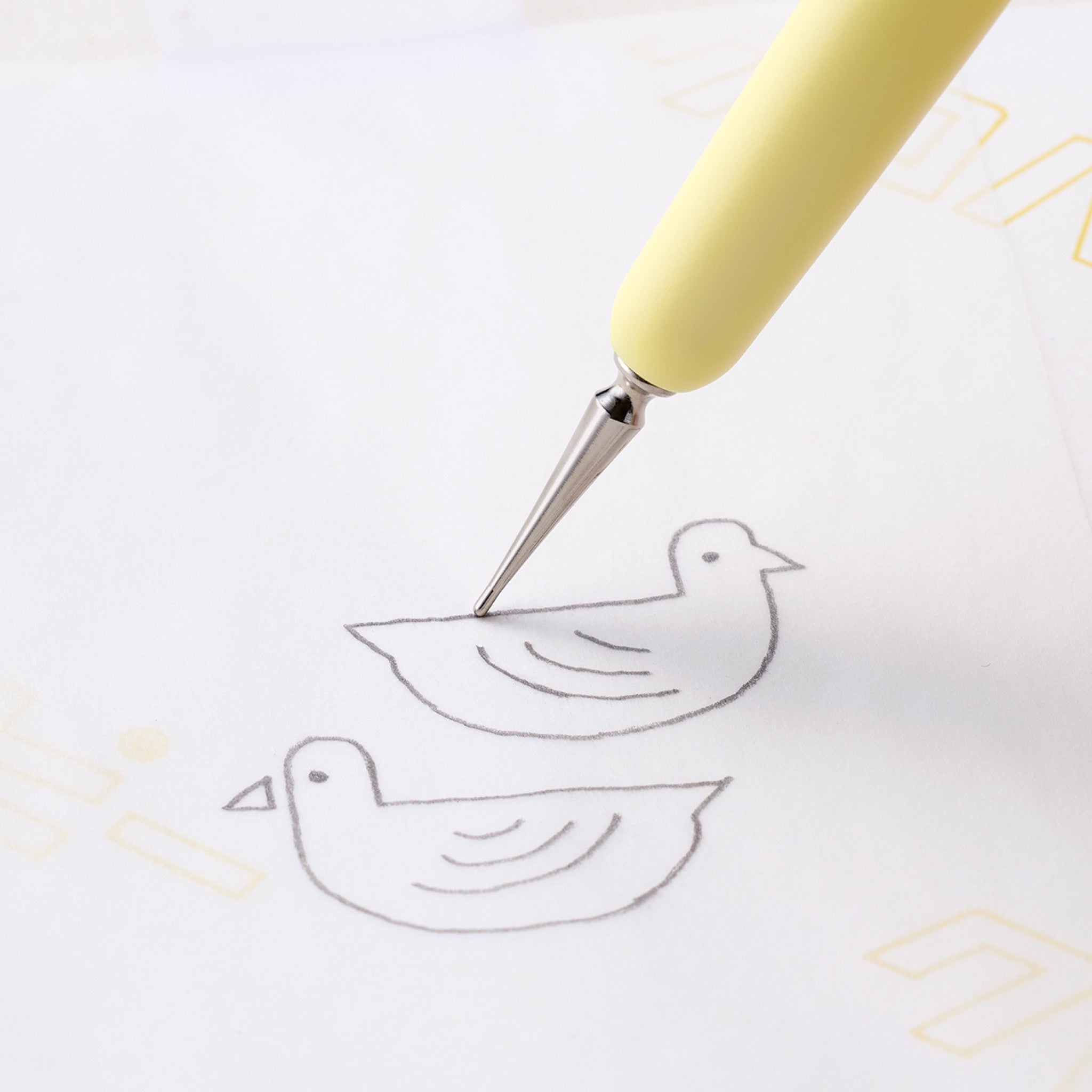 Metal Hera With Stylus Tool for Marking and Creasing Fabric from Clover Needlecraft