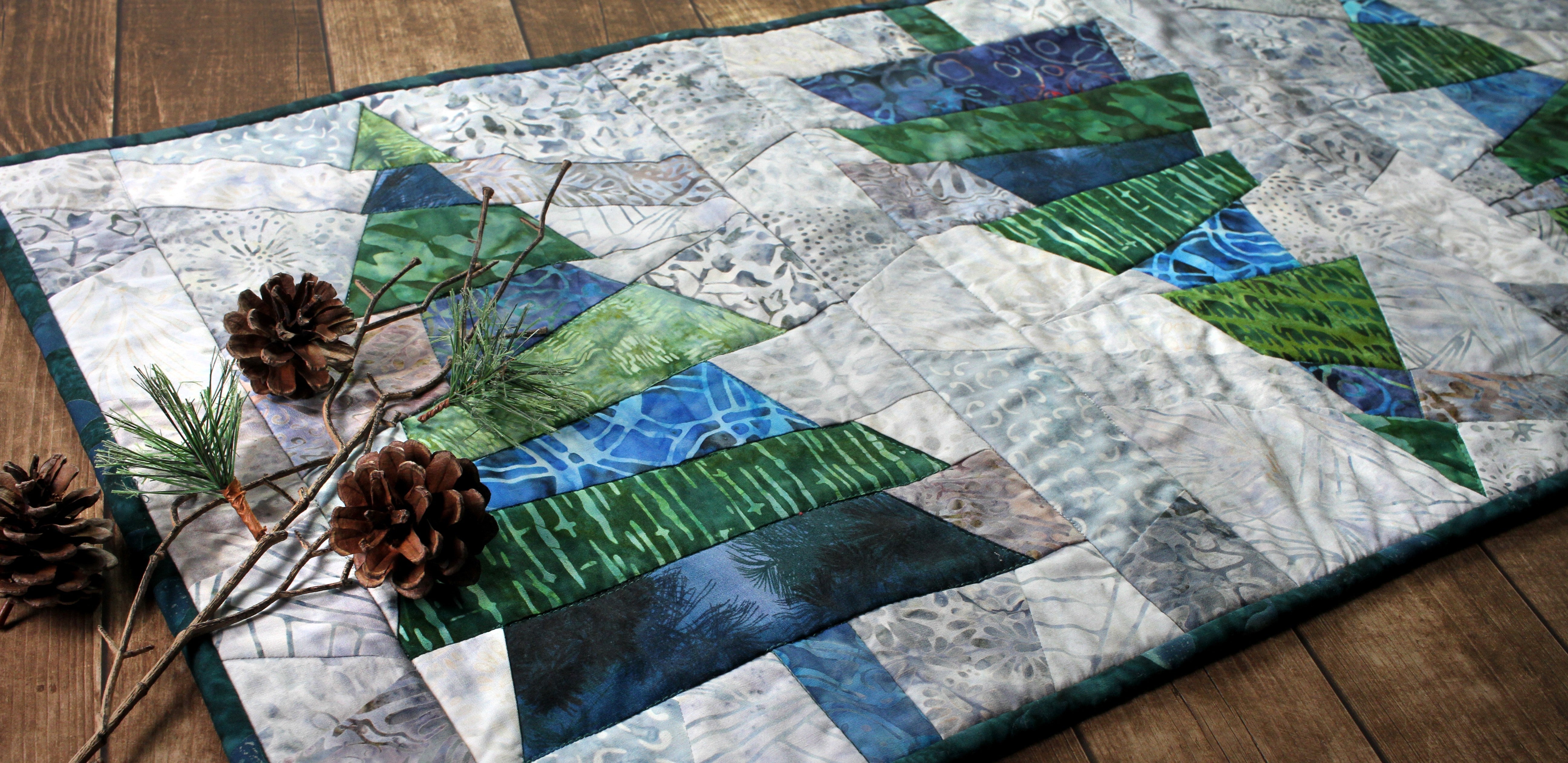 Crazy Christmas Trees Quilt Pattern by Karla Alexander for Cut Loose Press