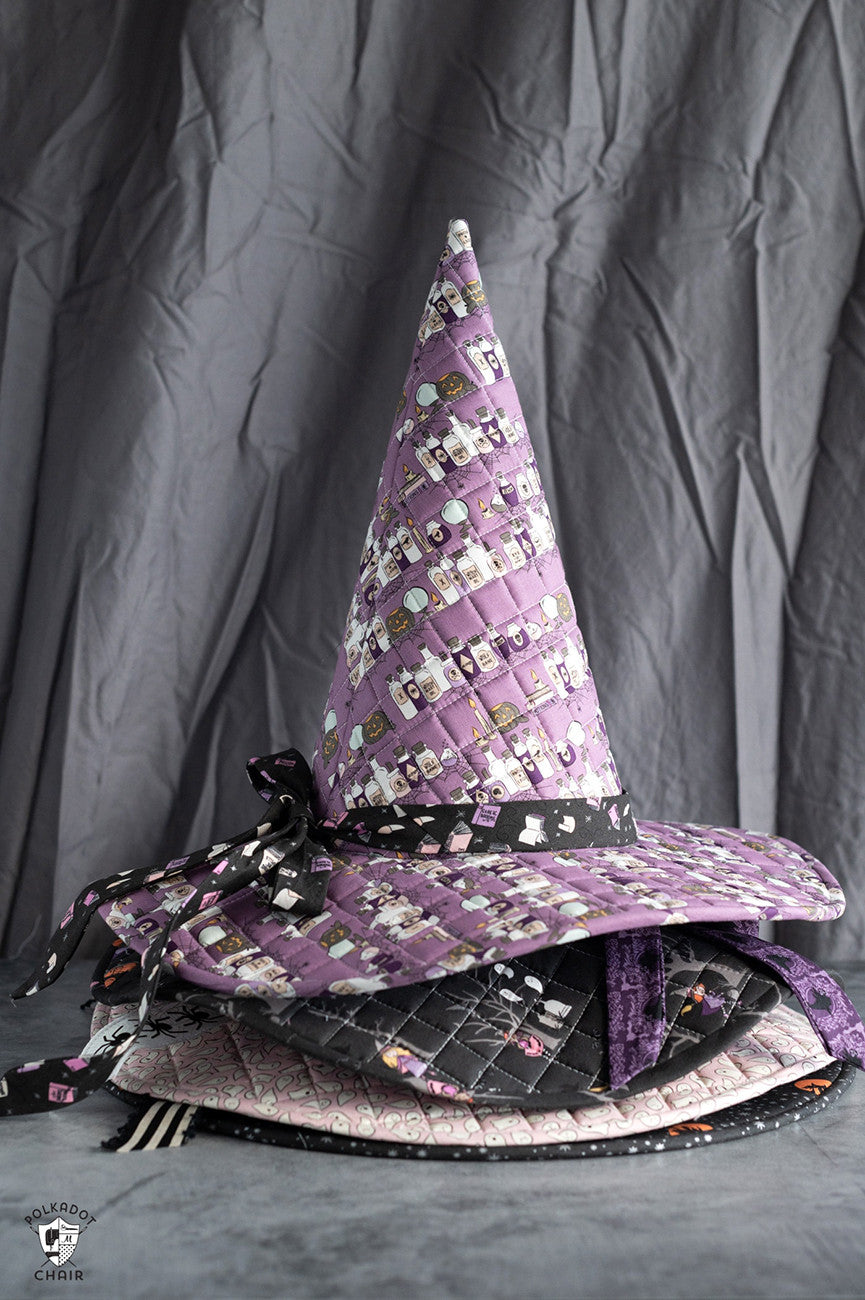 Spellbound Quilted Witch Hat Sewing Pattern by Melissa Mortenson