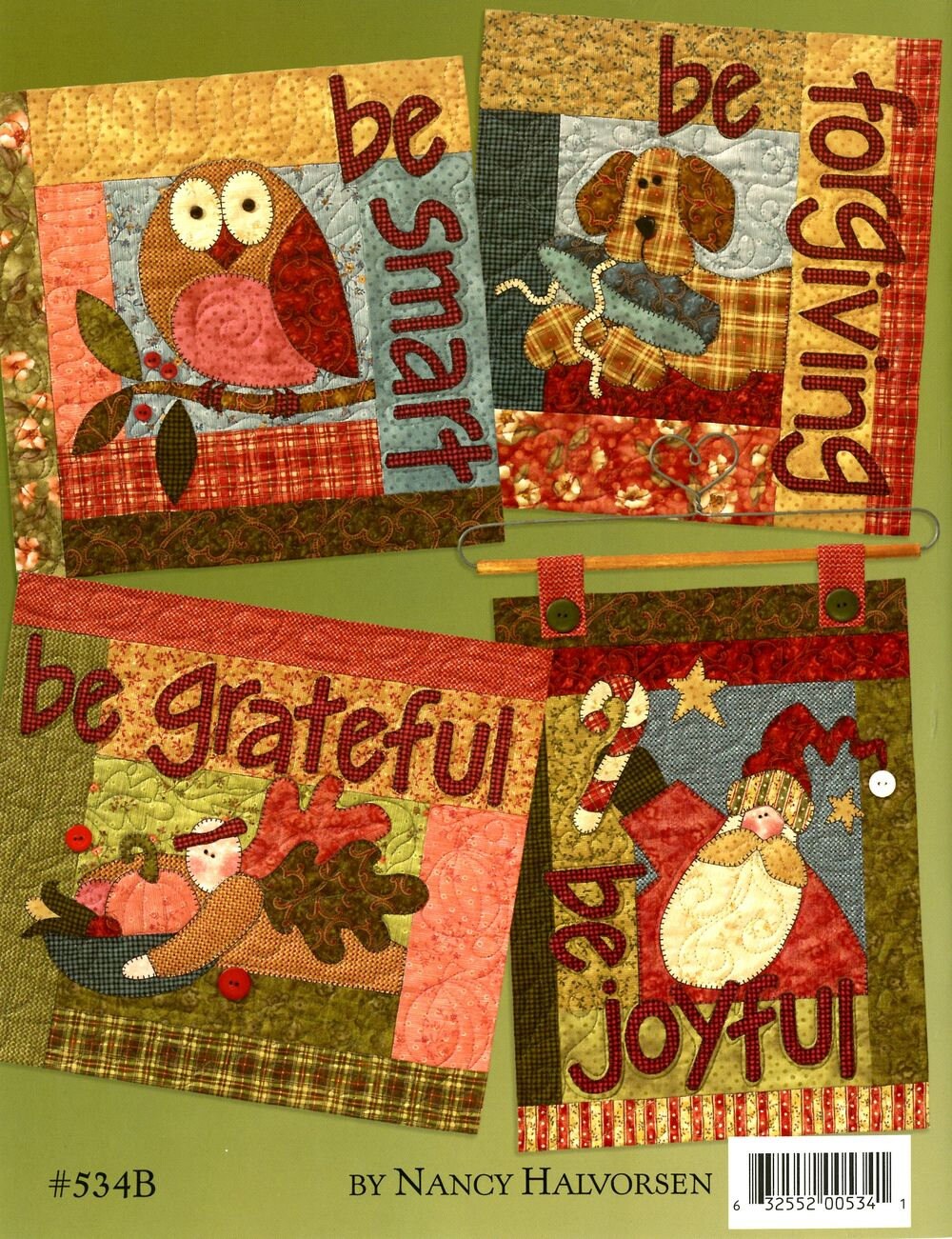 Be Attitudes Quilt Pattern Book by Nancy Halvorsen of Art to Heart - Dings & Dents
