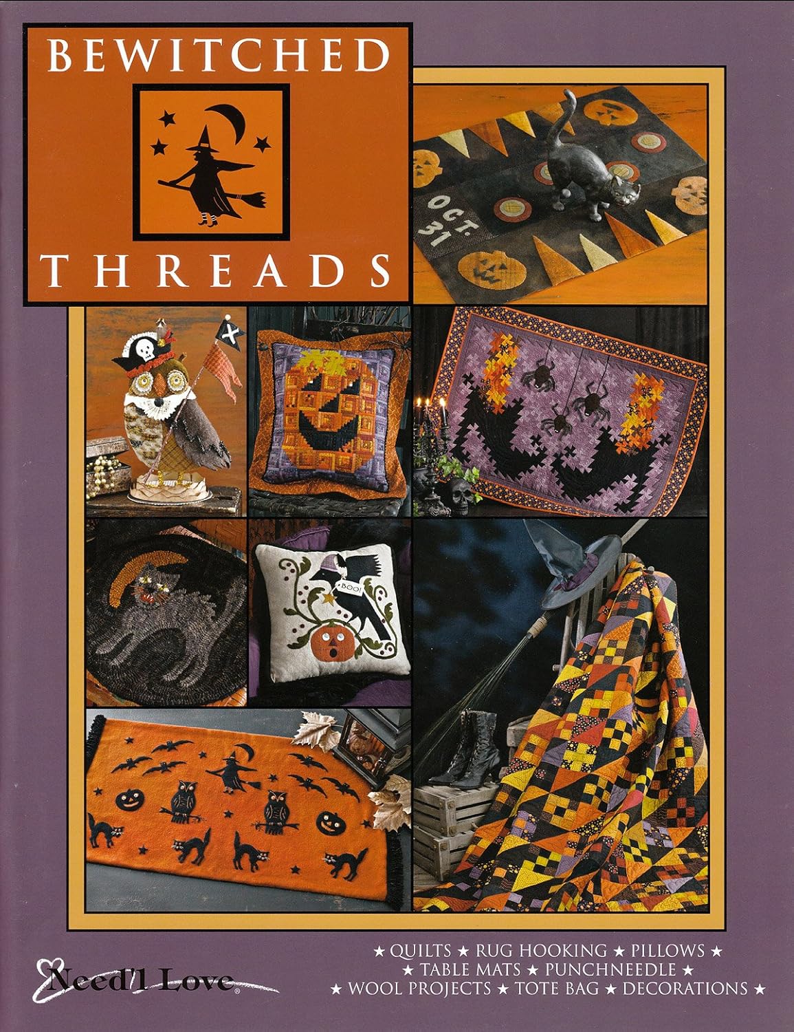 Bewitched Threads Quilt Pattern Book by Renee Nanneman for Need'l Love - Dings & Dents