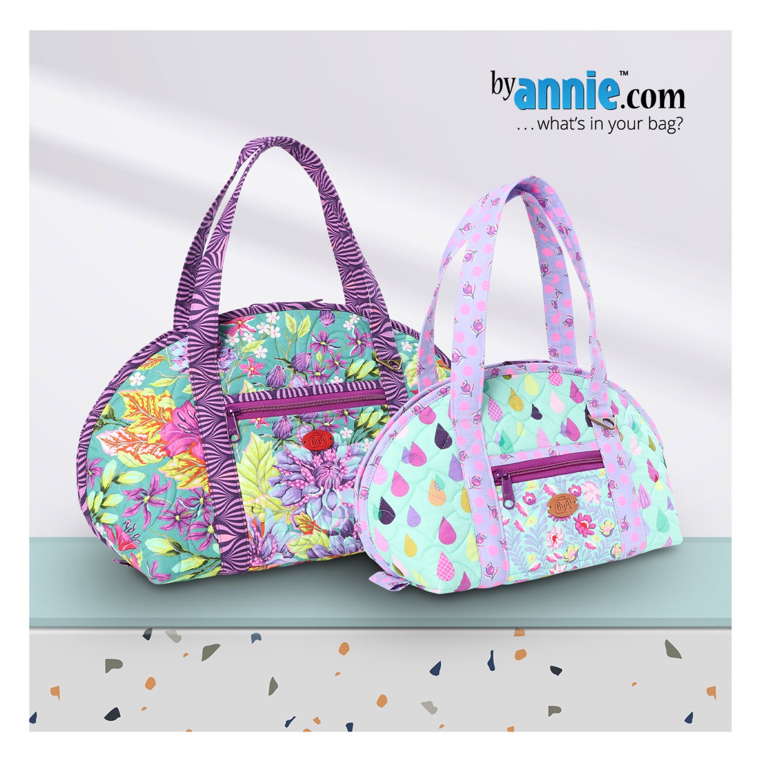 Hot & Heavy Zippered Bags Sewing Pattern by Annie Unrein for ByAnnie