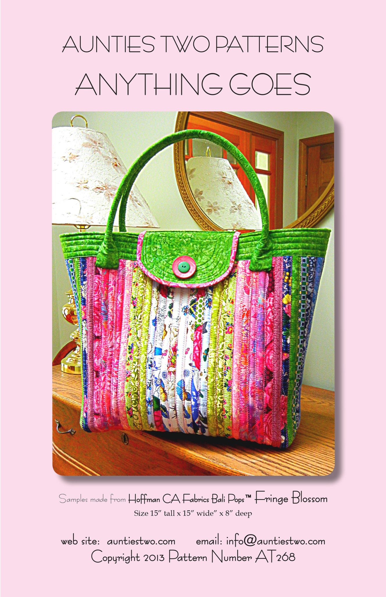 Anything Goes Sewing Pattern by  Carol McLeod from Aunties Two