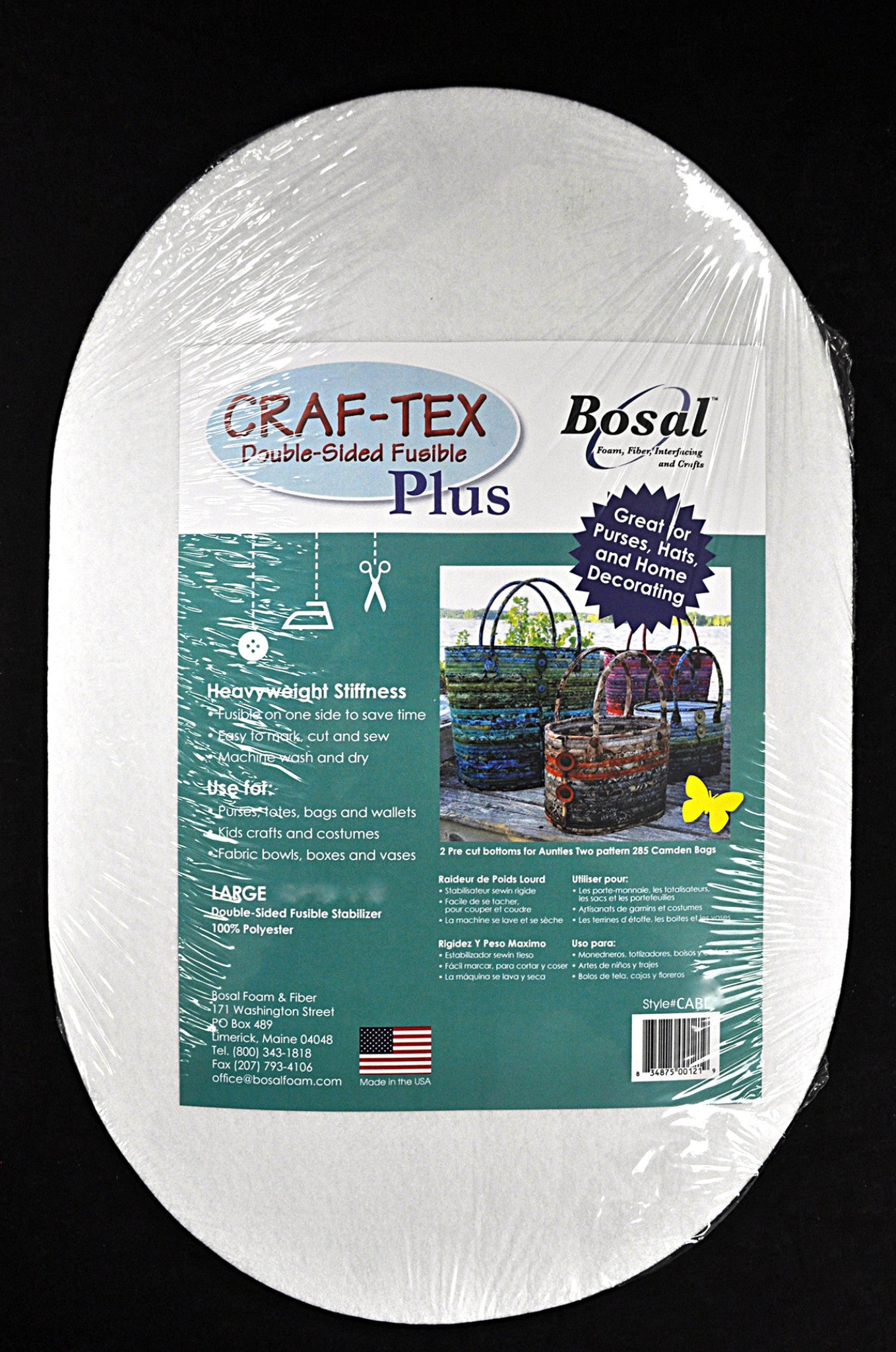 Craf Tex Camden Bag Interfacing Large by  from Bosal Foam & Fiber