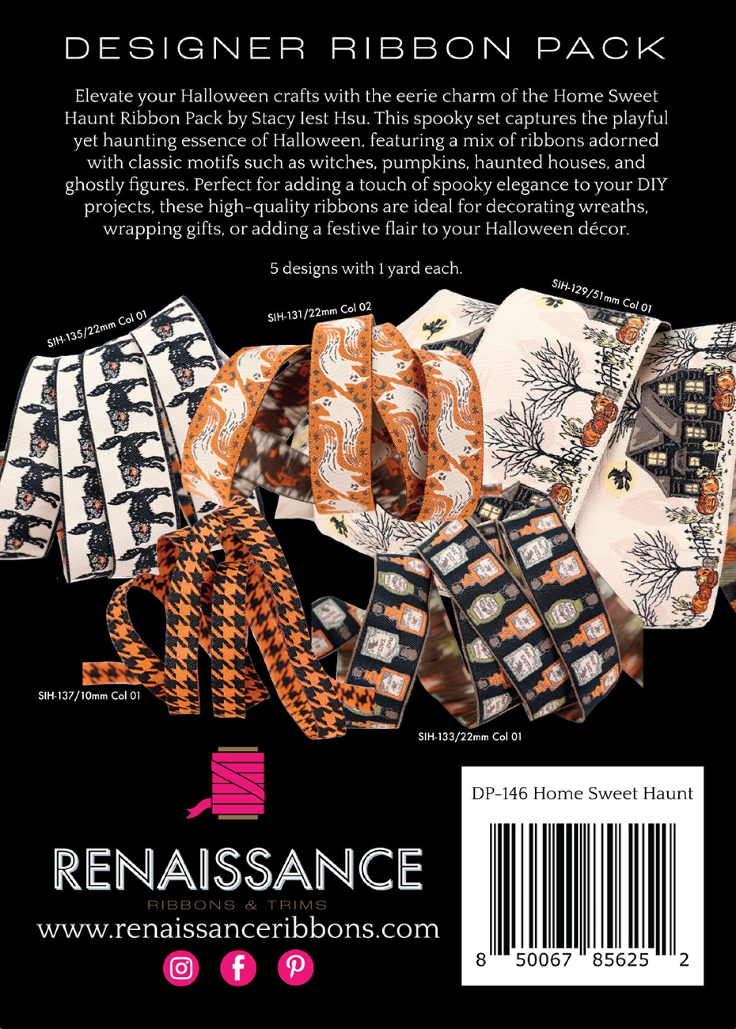 Home Sweet Haunt Designer Pack from Renaissance Ribbons Inc