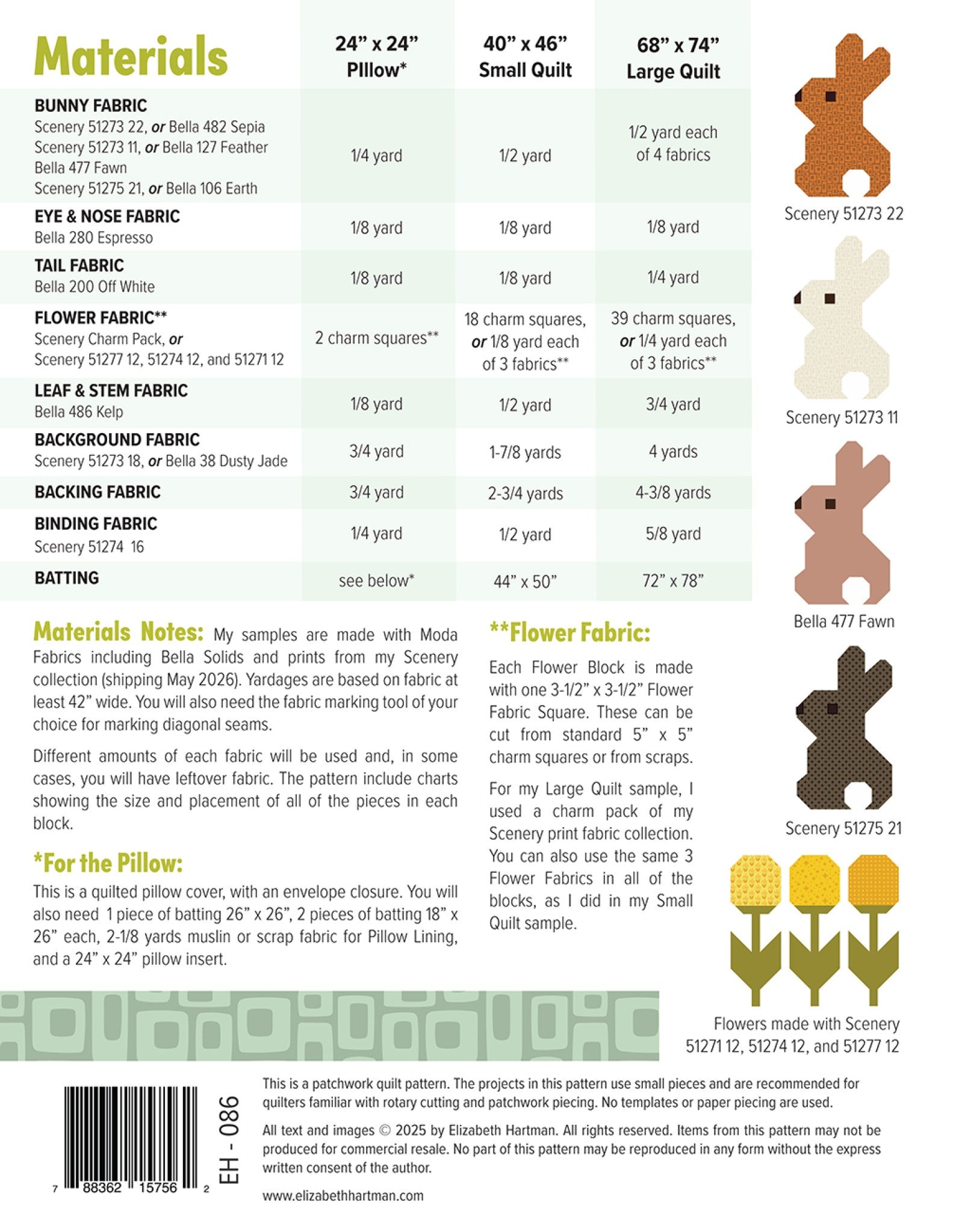 Cottontails Quilt Pattern by  Elizabeth Hartman from Elizabeth Hartman