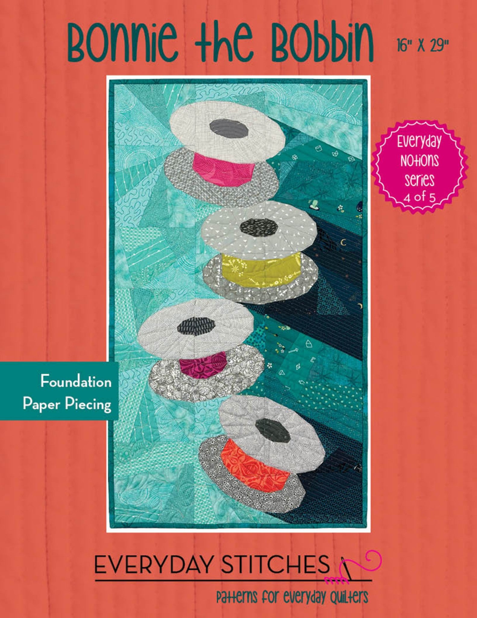 Bonnie The Bobbin Quilt Pattern by Jenifer Dick from Everyday Stitches