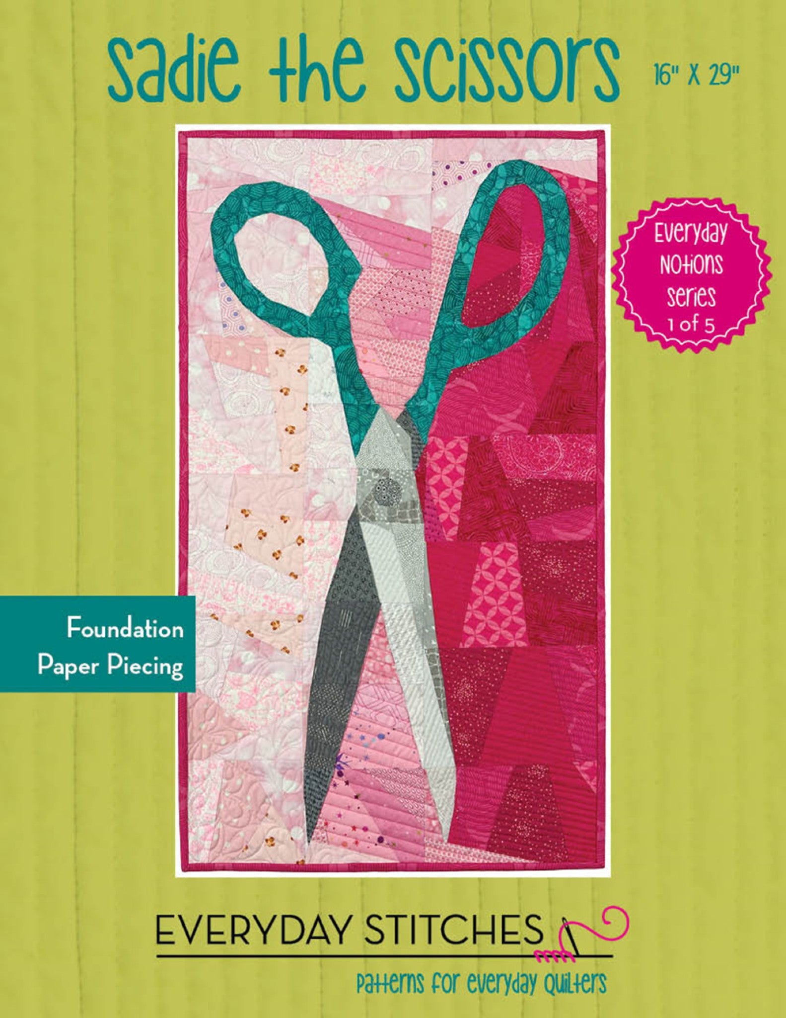 Sadie The Scissors Quilt Pattern from Everyday Stitches