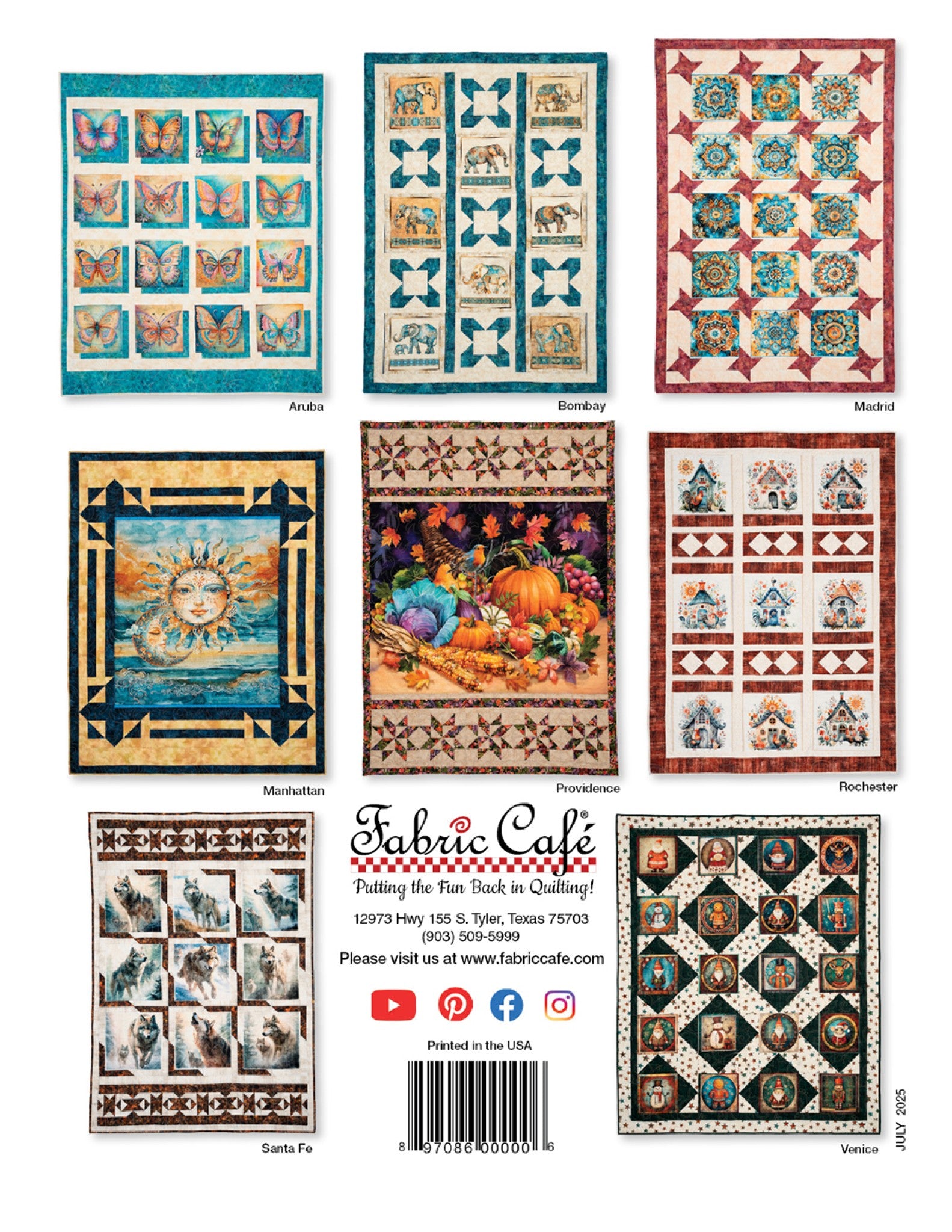 Panel Perfect 3-Yard Quilts by Fran Morgan for Fabric Cafe