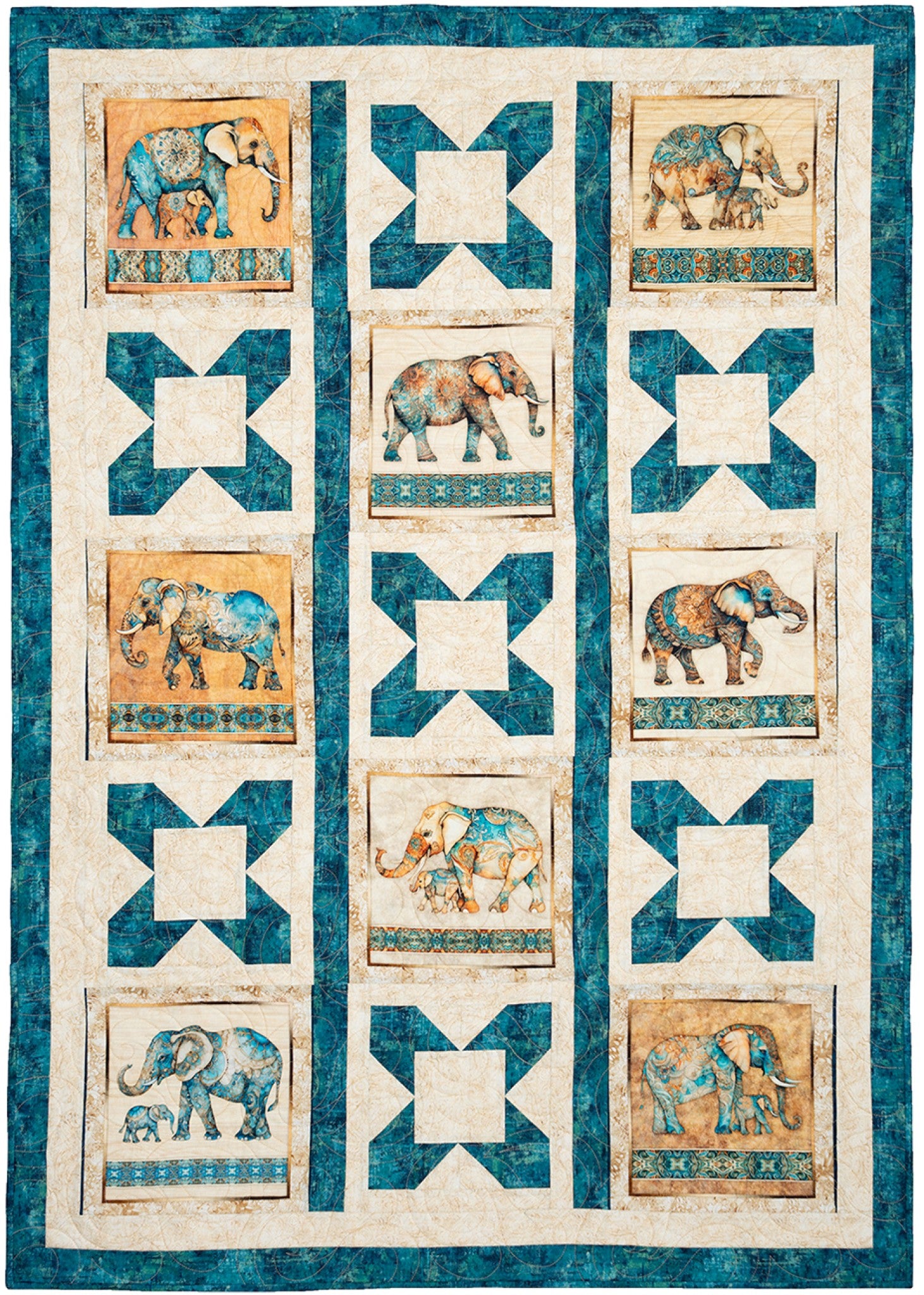 Panel Perfect 3-Yard Quilts by Fran Morgan for Fabric Cafe