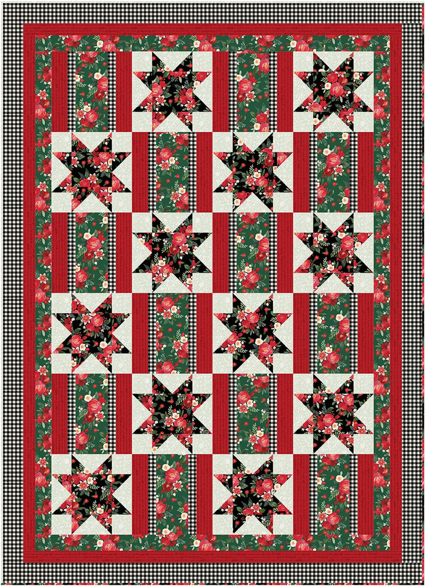 Holly Jolly 5-Yard Quilts by Fran Morgan for Fabric Cafe