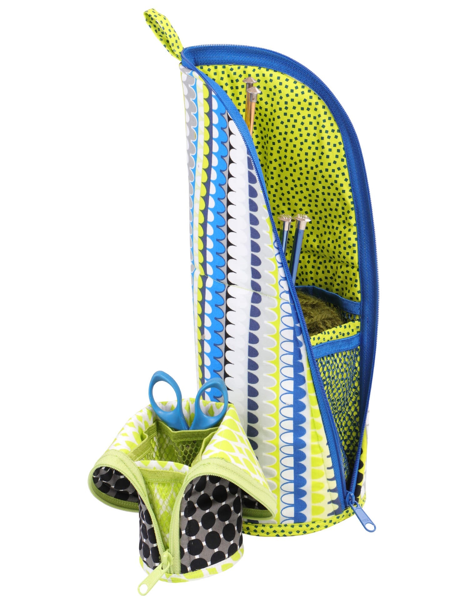 A Flipping Out case folded all the way flat, showing how the zippered case converts into a stand.
