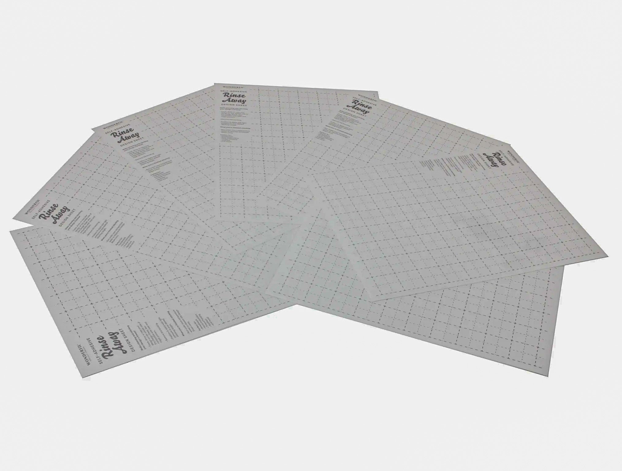 Rinse Away Self-Adhesive Design Sheets from WonderFil