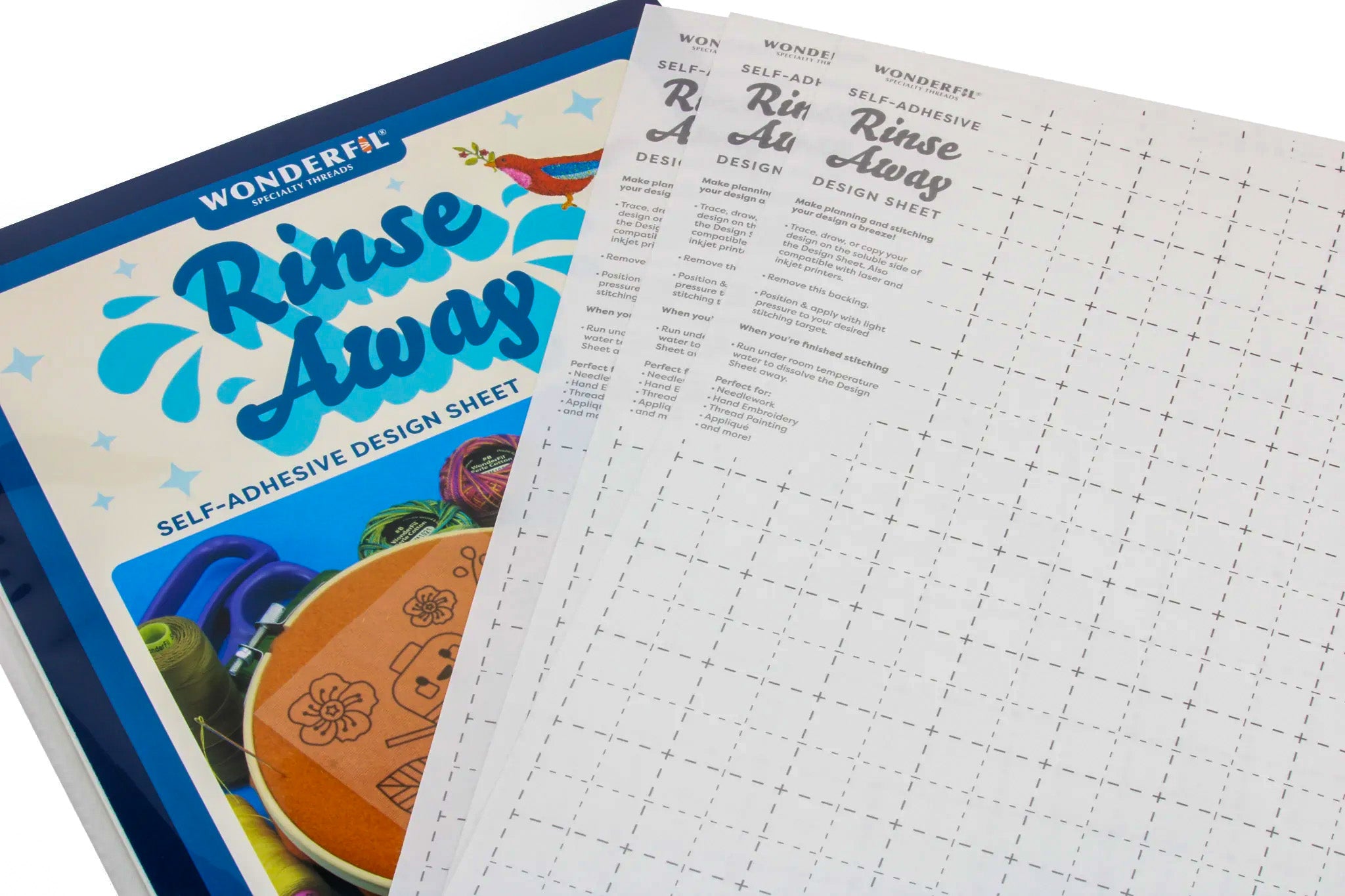 Rinse Away Self-Adhesive Design Sheets from WonderFil