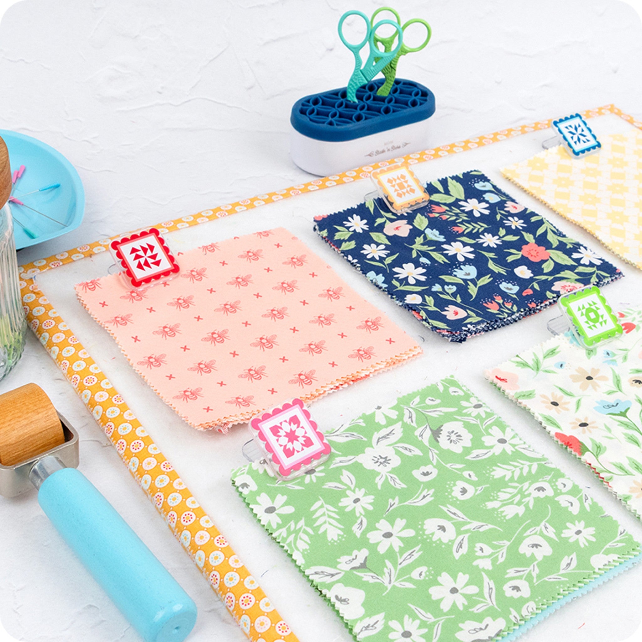 Quiltyclippies Fabric Clips from It's Sew Emma
