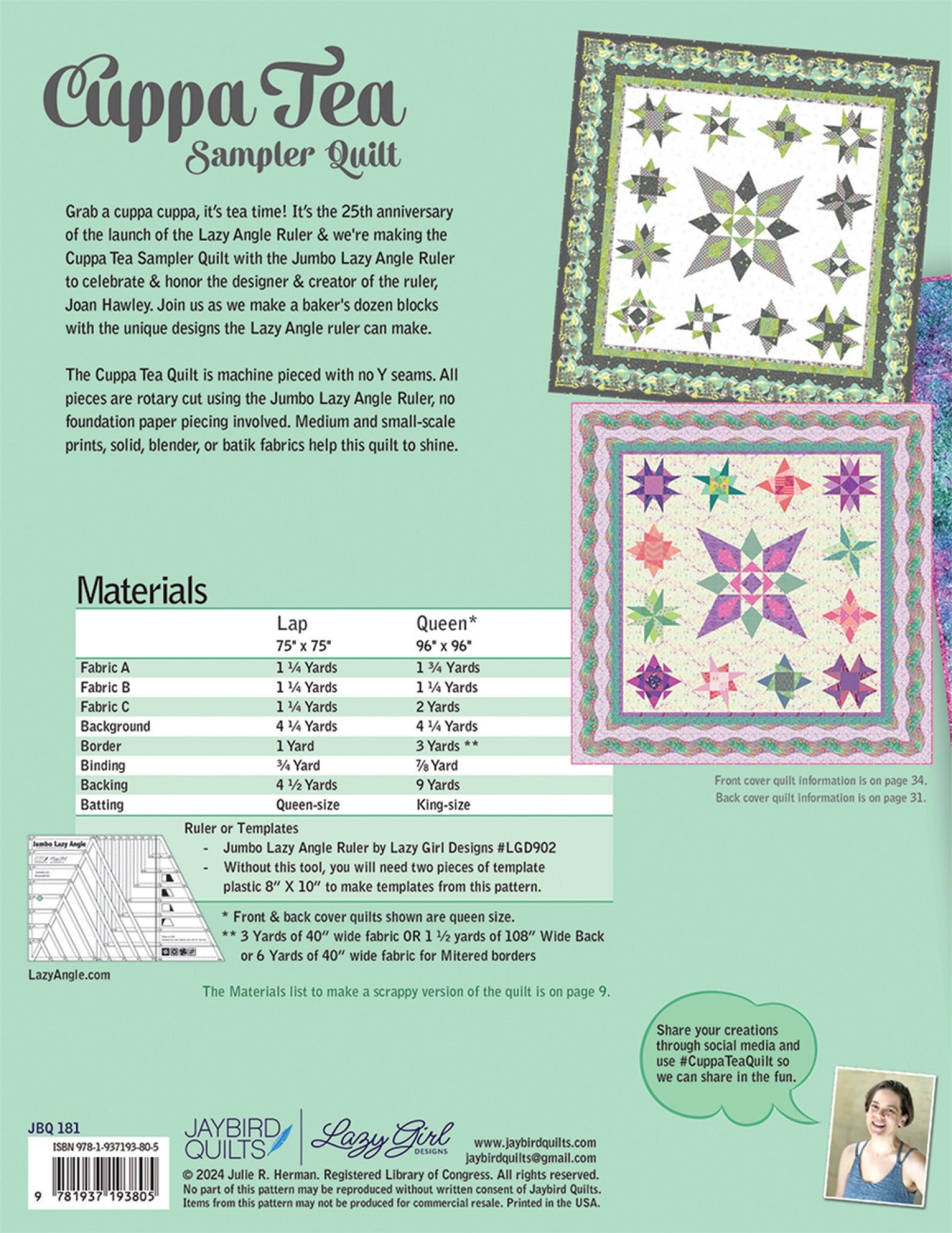 Cuppa Tea by Julie Herman from Jaybird Quilts