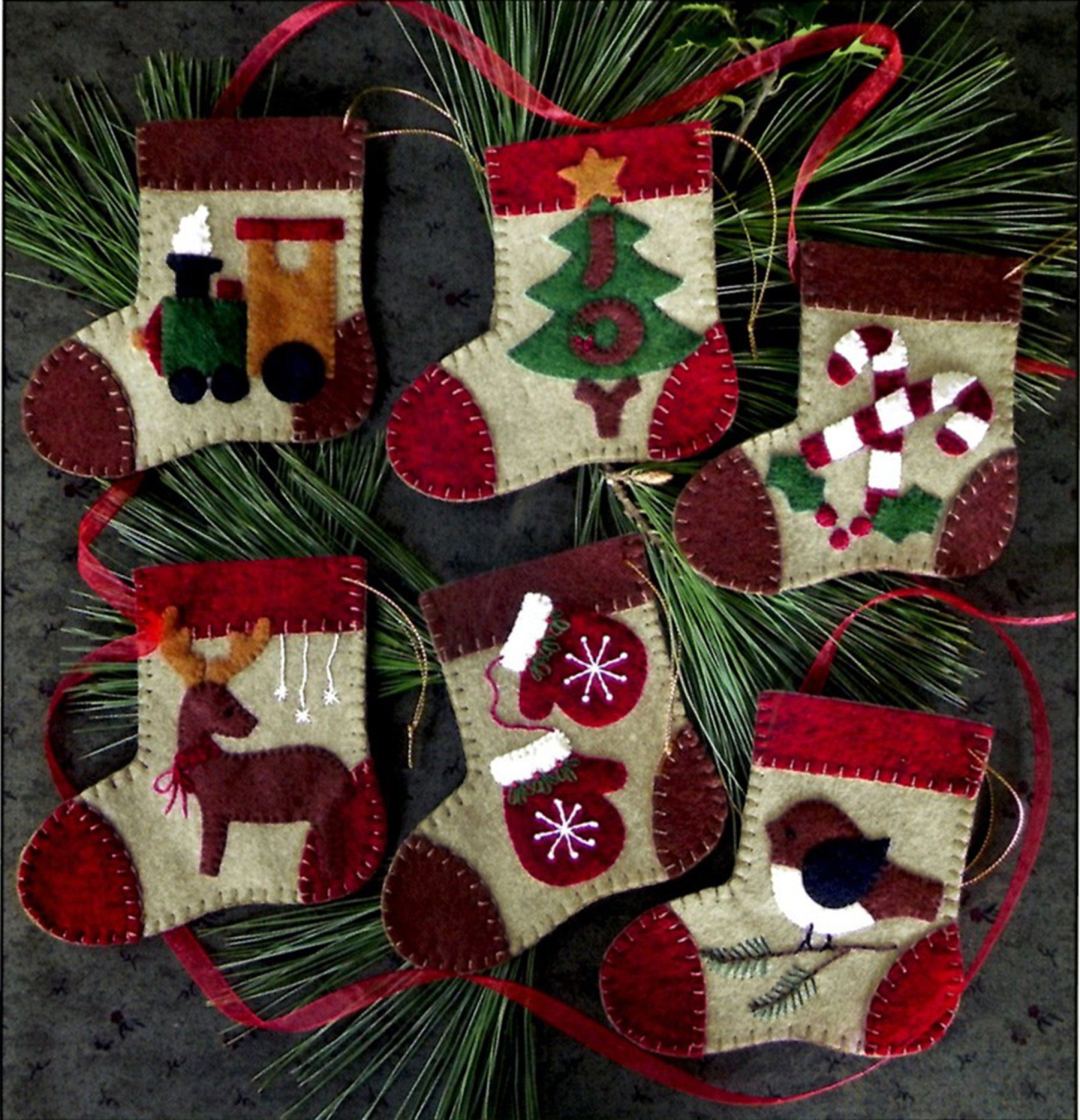 Kit Warm Feet Ornaments Sewing Pattern by Rachel Pellman from Rachel's Of Greenfield