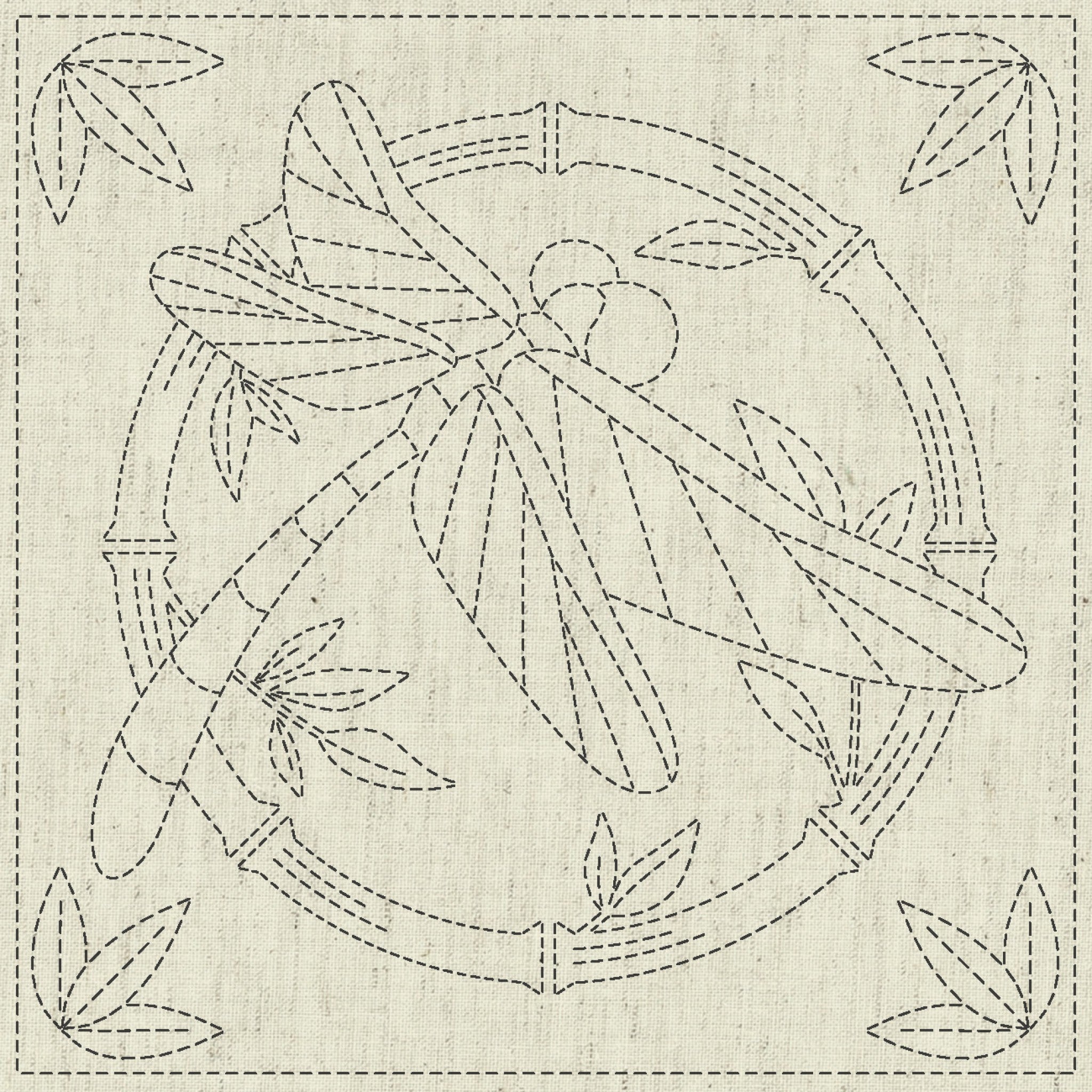 Sashiko Cloth Summertime from QH Textiles Pty Ltd.