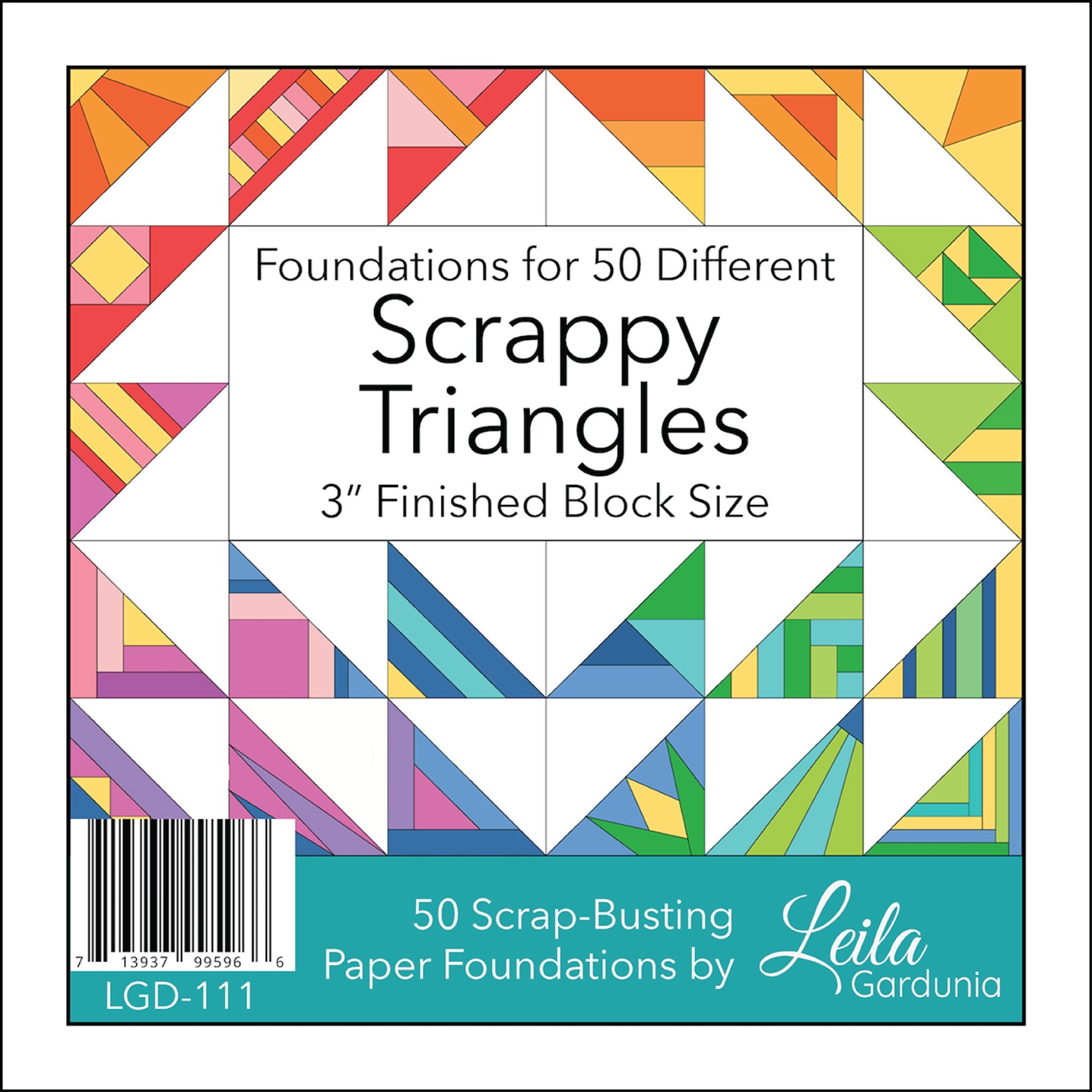 3In Scrappy Triangle Foundation Pad from Leila Gardunia Design