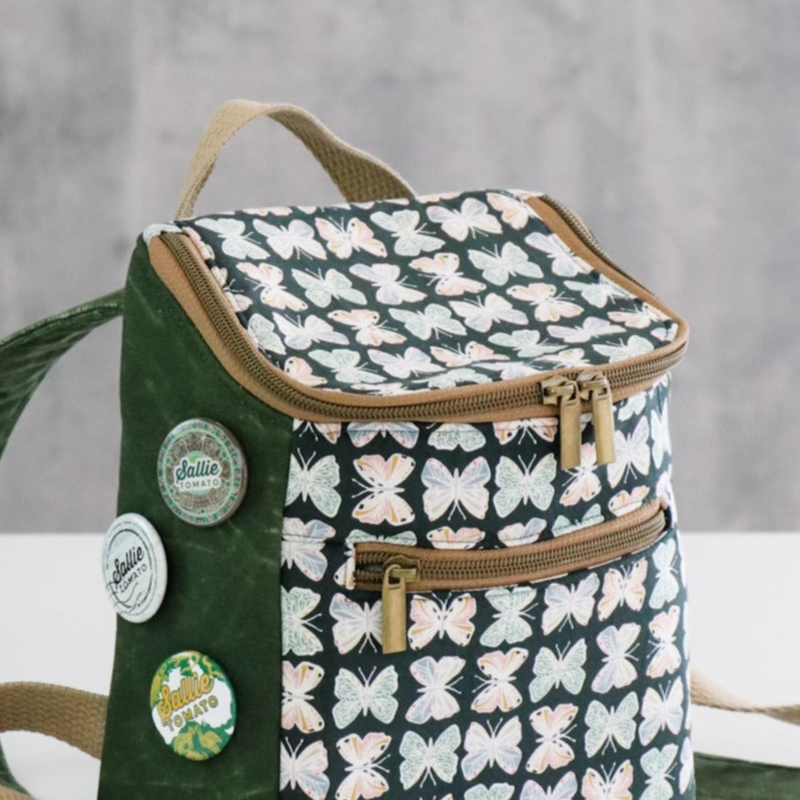 Natural #5 Nylon Antique Brass Coil Zippers: 3 Yards with 9 Pulls from Sallie Tomato