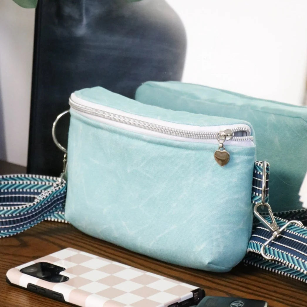 White #5 Nylon Nickel Coil Zippers: 3 Yards with 9 Pulls from Sallie Tomato