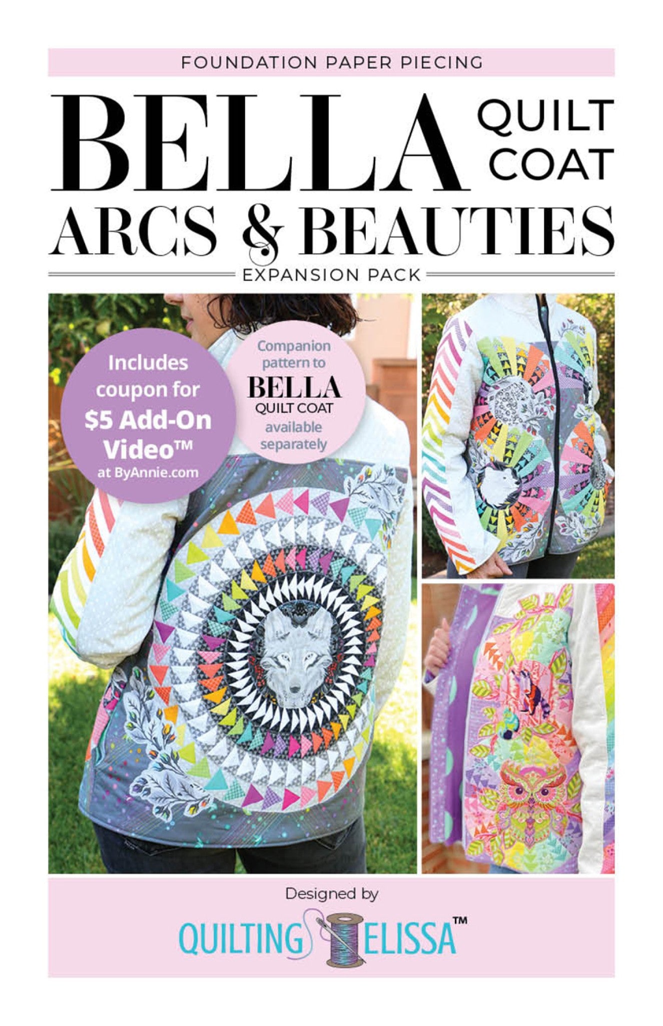 Bella Arcs And Beauties - Fpp Expansion Pack (For Bella Quilted Coat) Sewing Pattern from ByAnnie