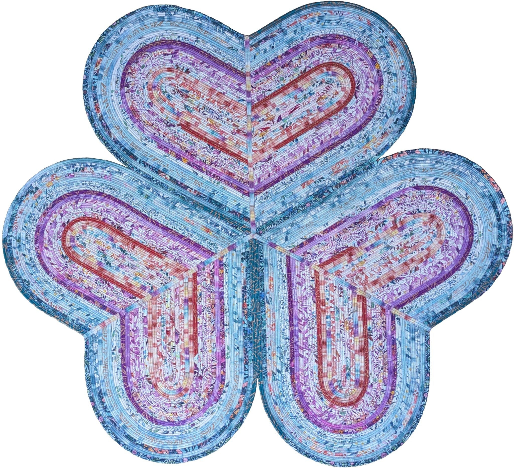 Jelly-Roll Love Rug Sewing Pattern from R.J. Designs