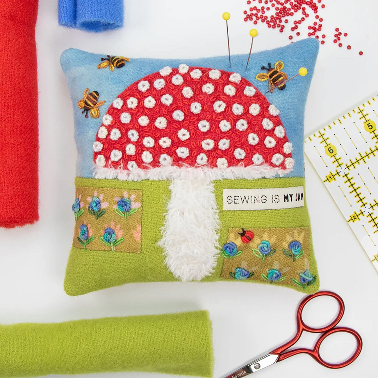 Truffle Duffel Applique, Embroidery, and Quilt Pattern Book by Sue Spargo of Folk Art Quilts