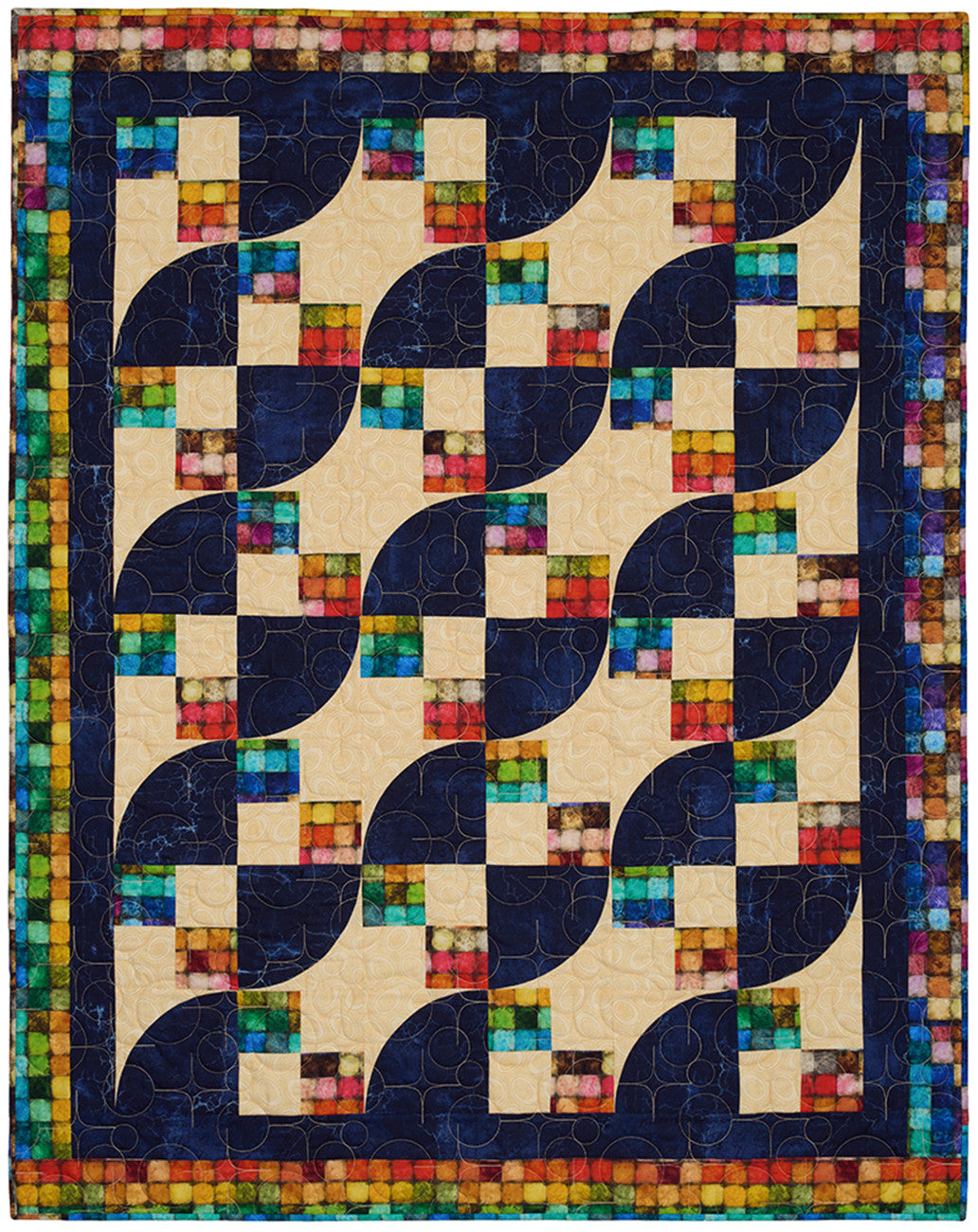 Curve Appeal with 3-Yard Quilts by Max Cox for Fabric Cafe