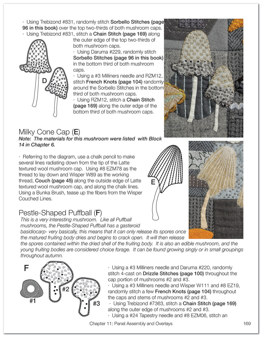 Truffle Duffel Applique, Embroidery, and Quilt Pattern Book by Sue Spargo of Folk Art Quilts