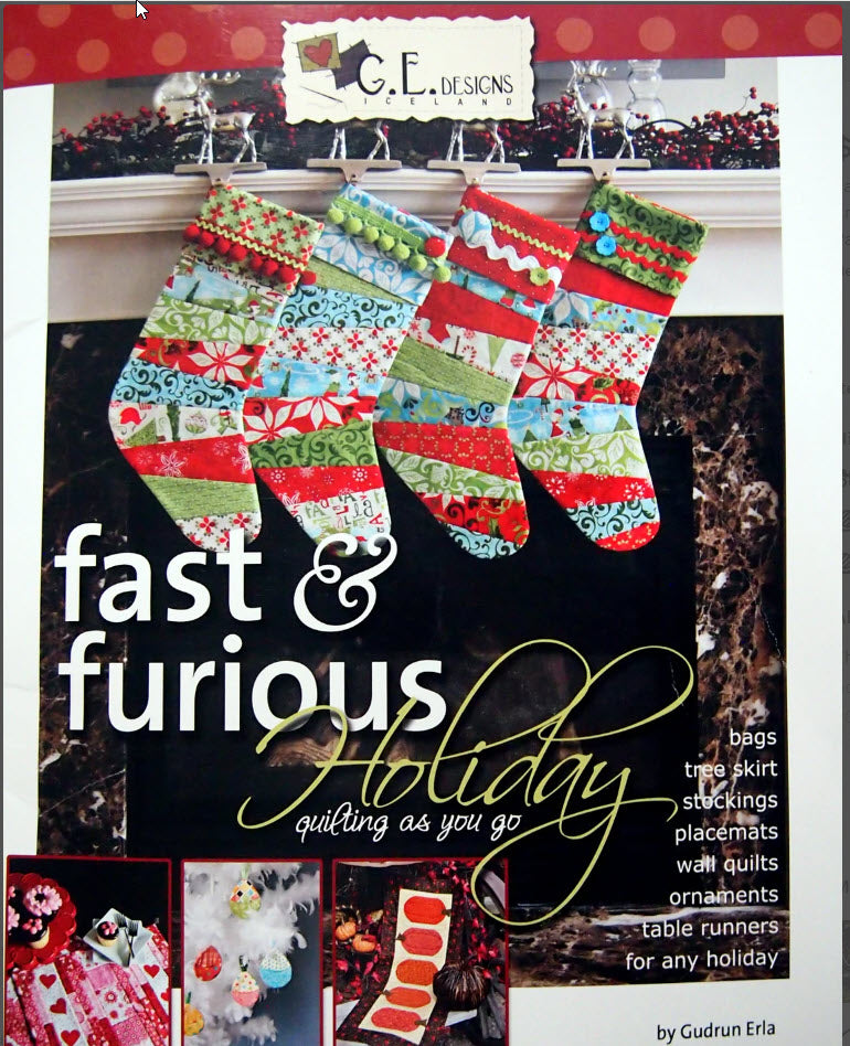 Fast & Furious Holiday Quilt Pattern Book by Gudrun Erla of G.E. Designs - Dings & Dents